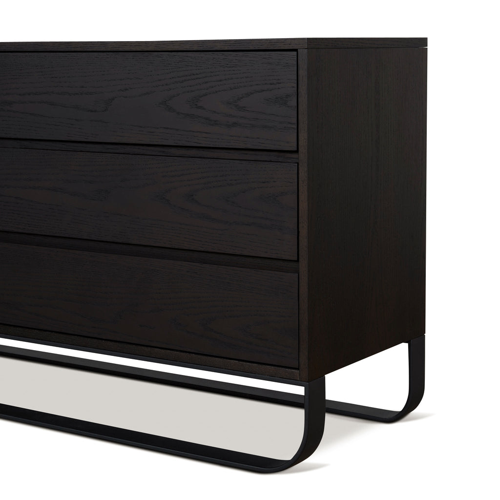 1.6m Padova Dresser Unit - Dark Walnut