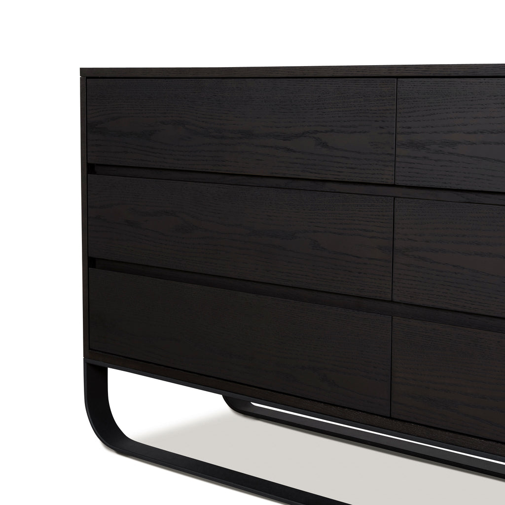 1.6m Padova Dresser Unit - Dark Walnut