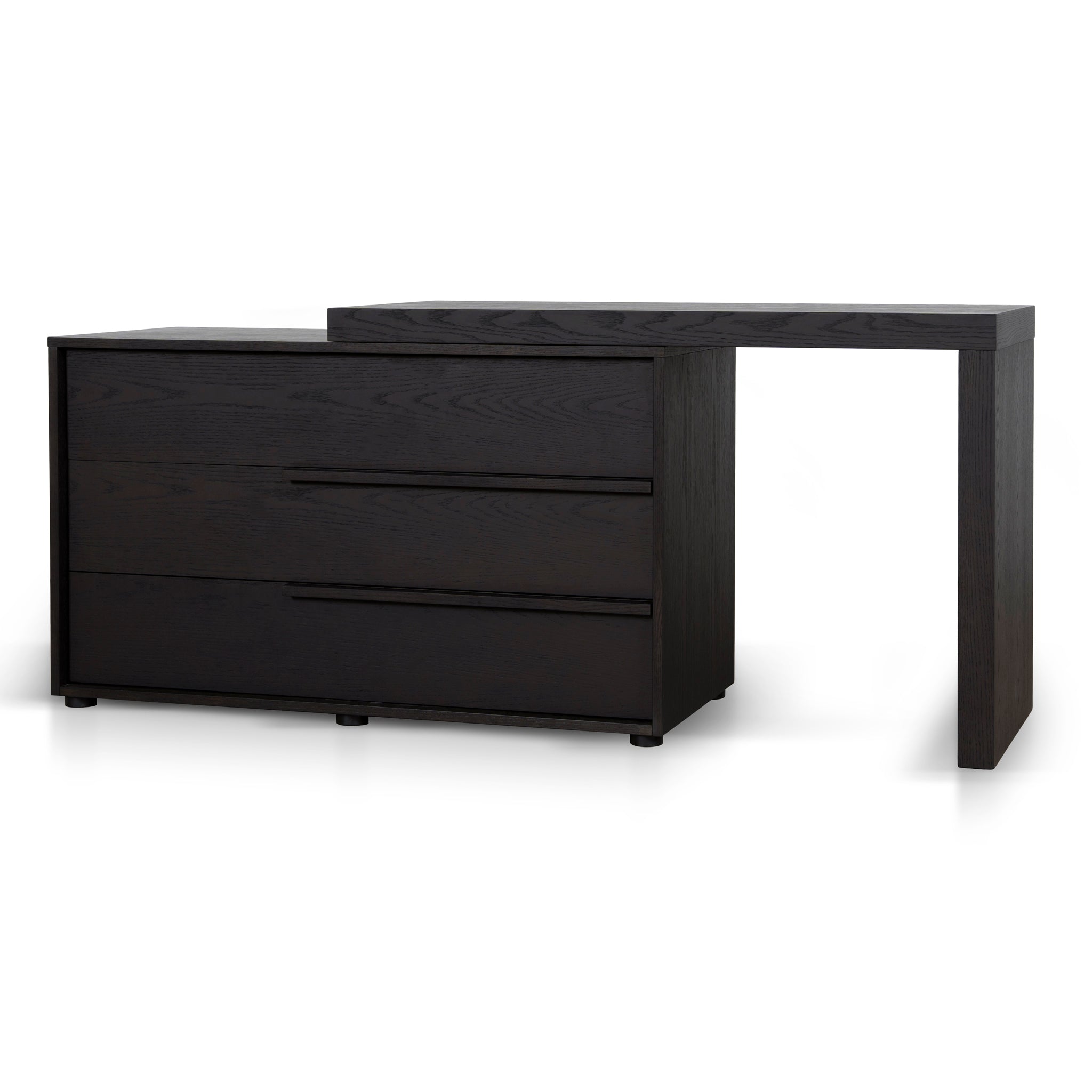 Extendable Padova Dresser Unit - Dark Walnut
