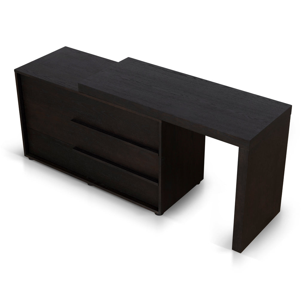 Extendable Padova Dresser Unit - Dark Walnut