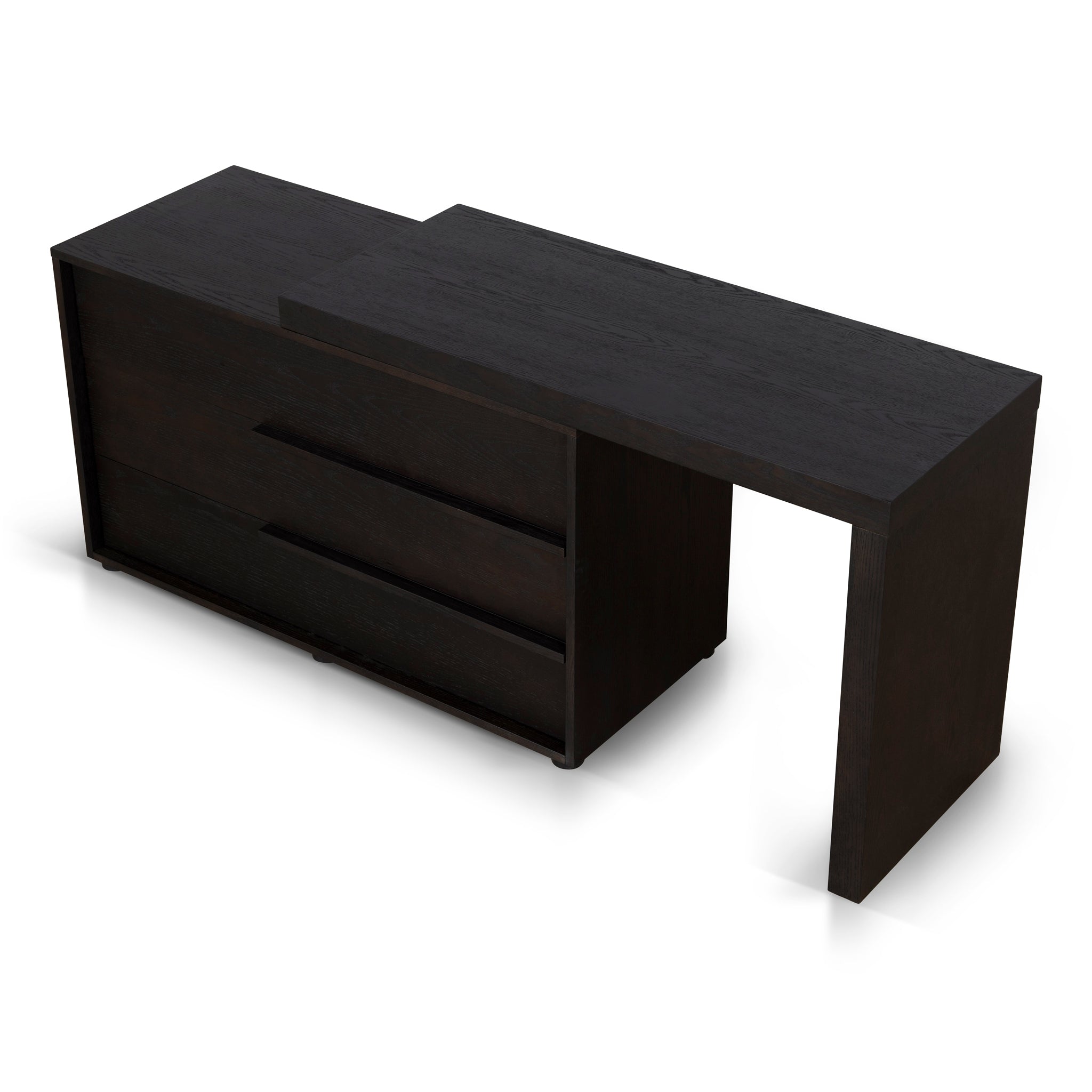 Extendable Padova Dresser Unit - Dark Walnut