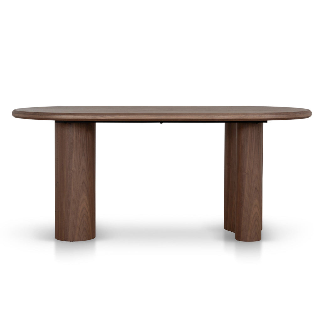 1.8m Oval Siena Dining Table - Walnut