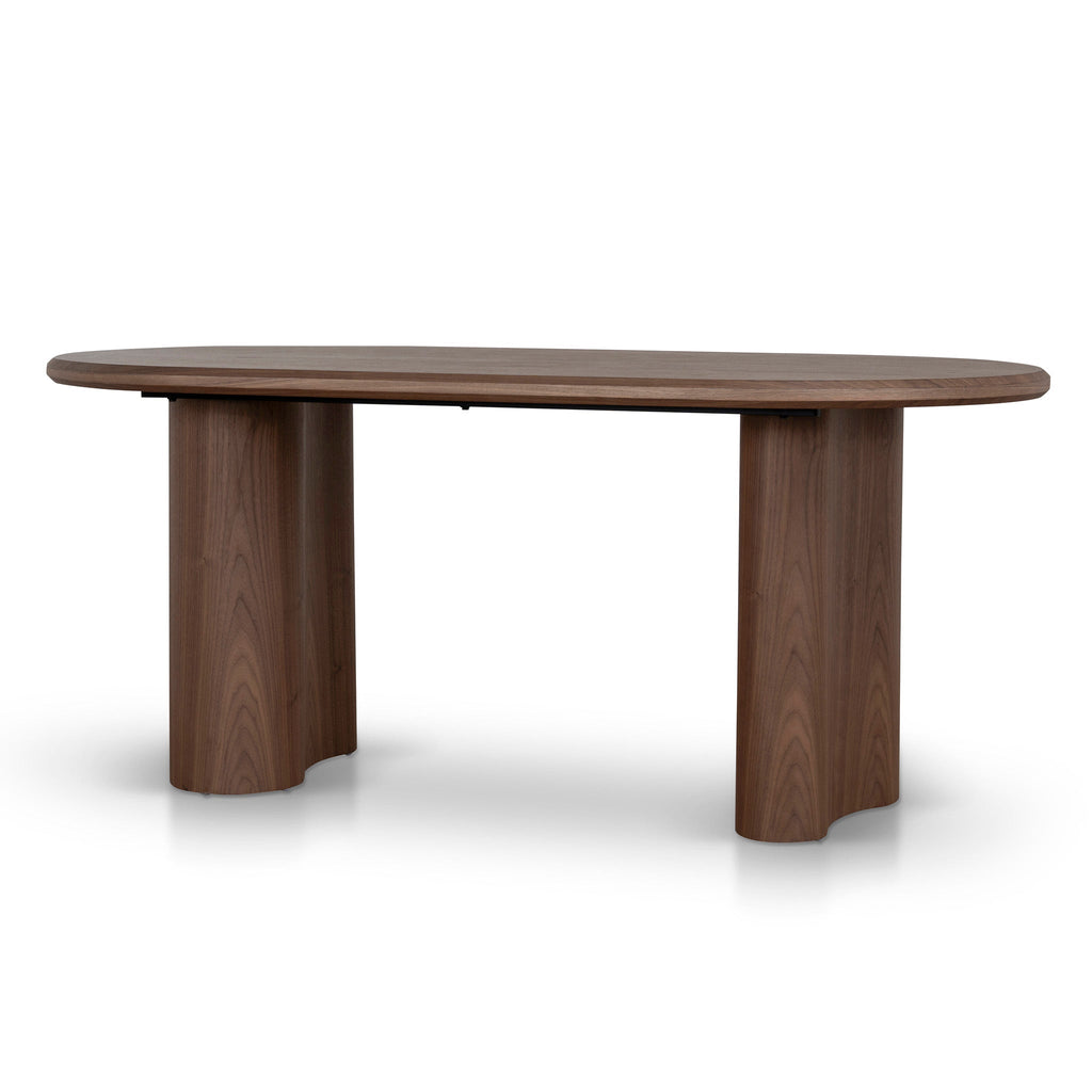1.8m Oval Siena Dining Table - Walnut