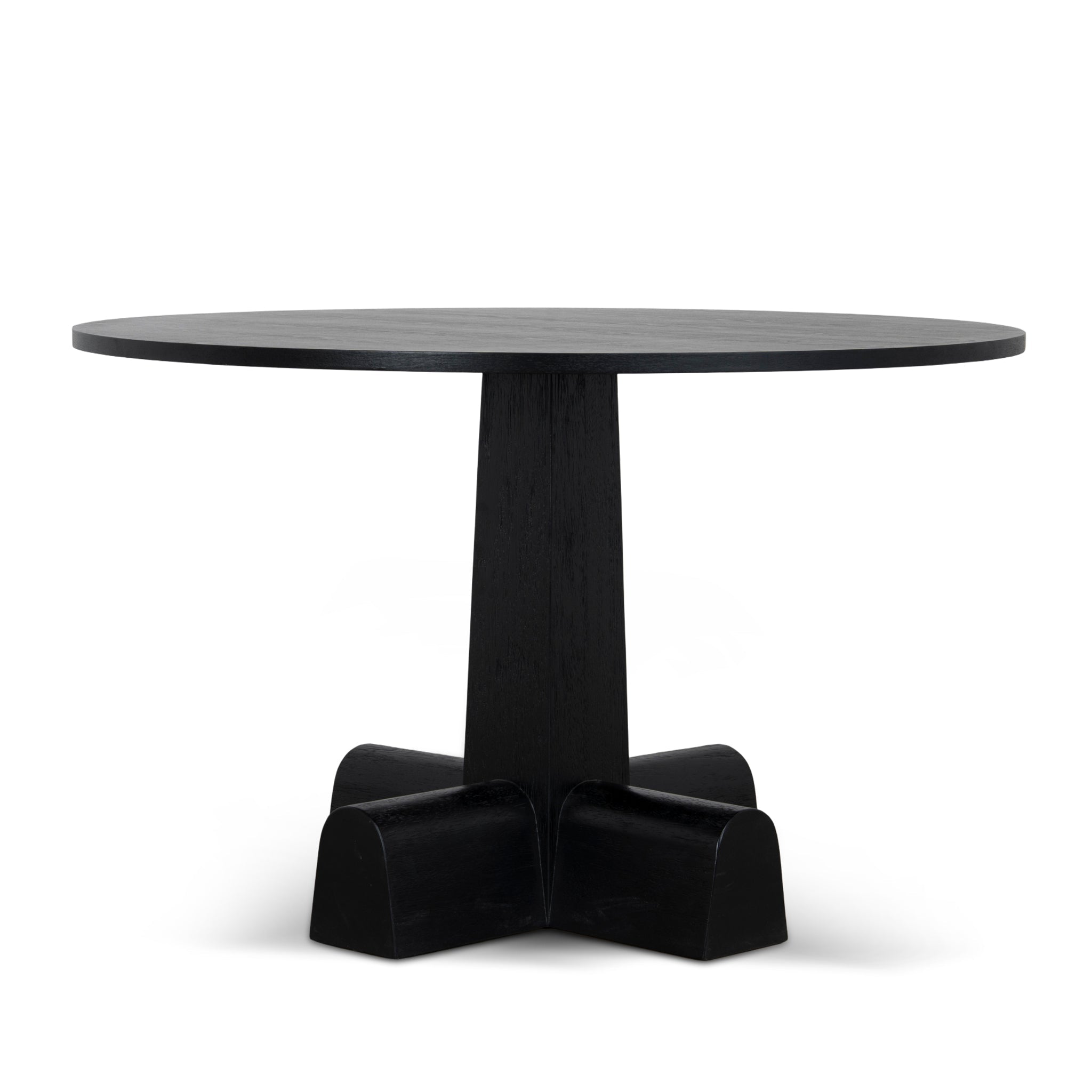 1.2m Round Siena Dining Table - Full Black