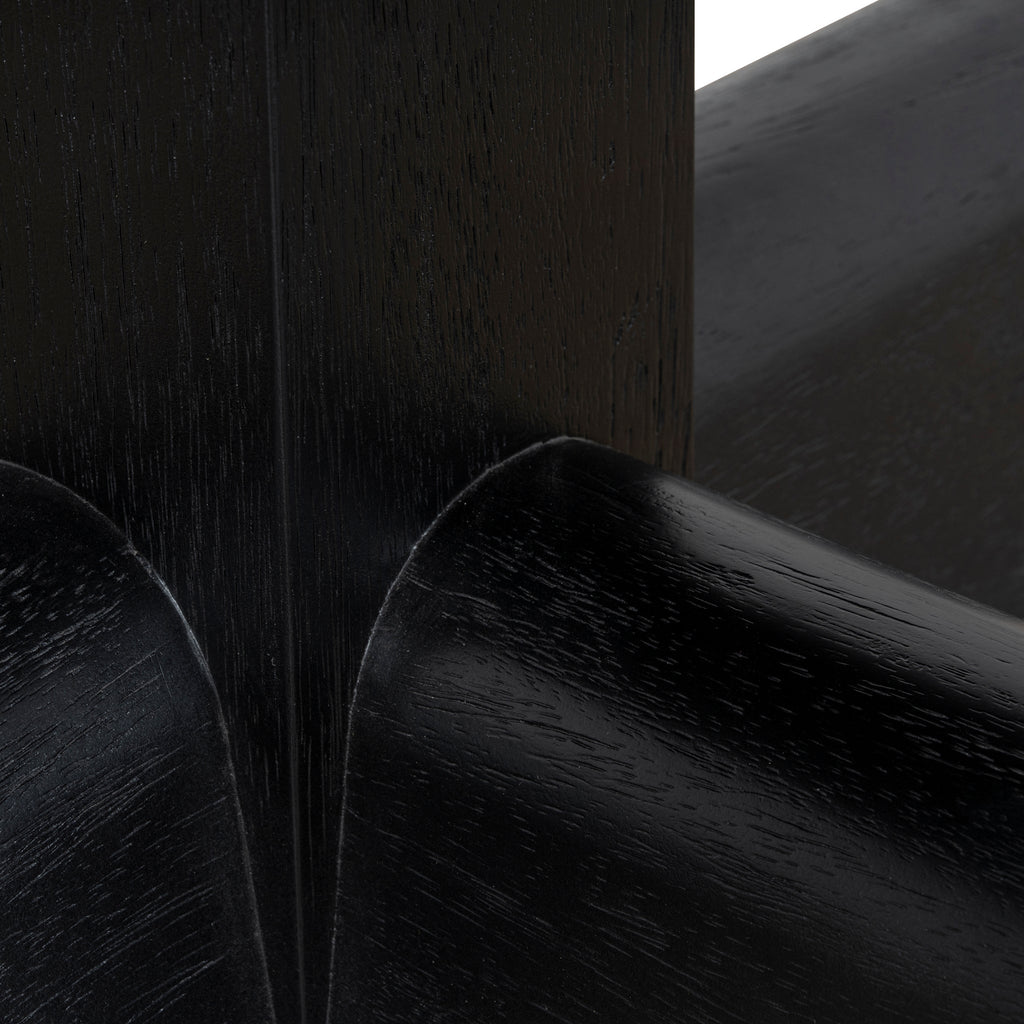 1.2m Round Siena Dining Table - Full Black