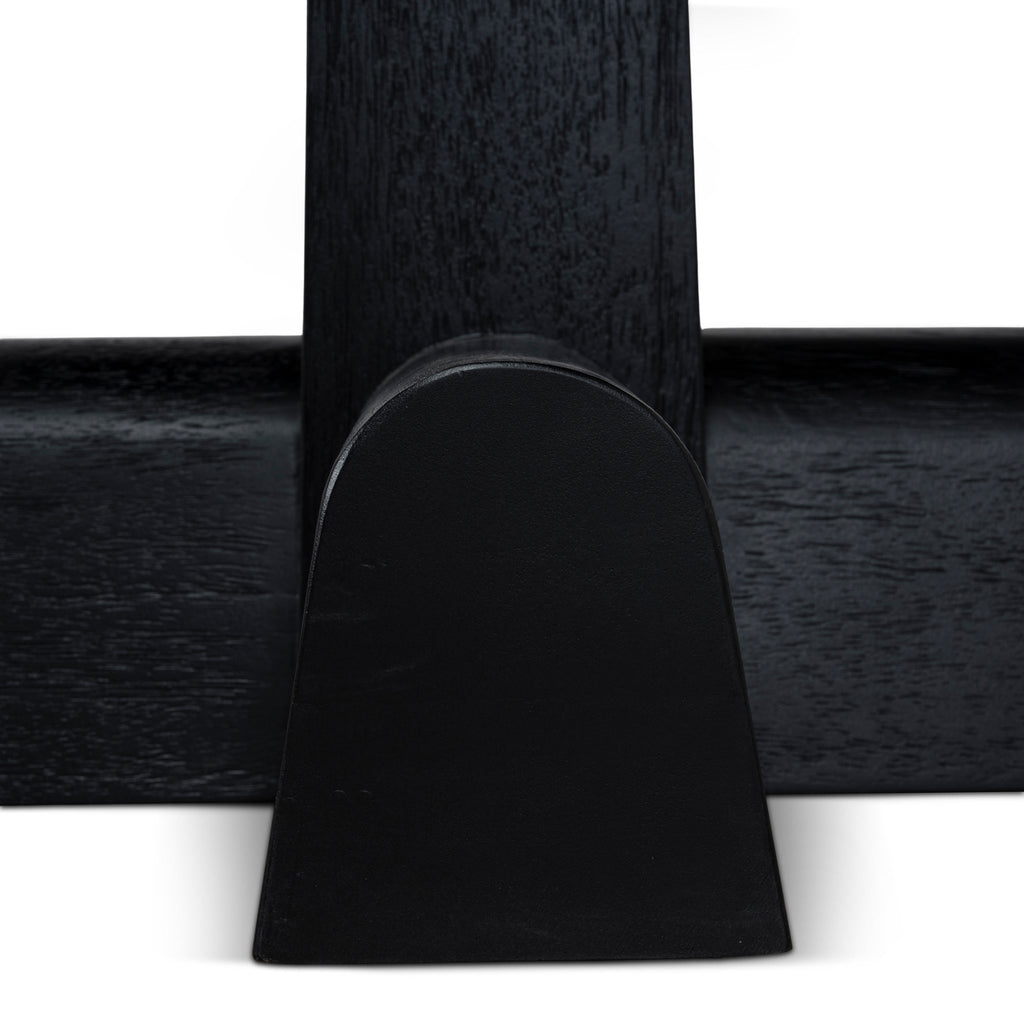 1.2m Round Siena Dining Table - Full Black