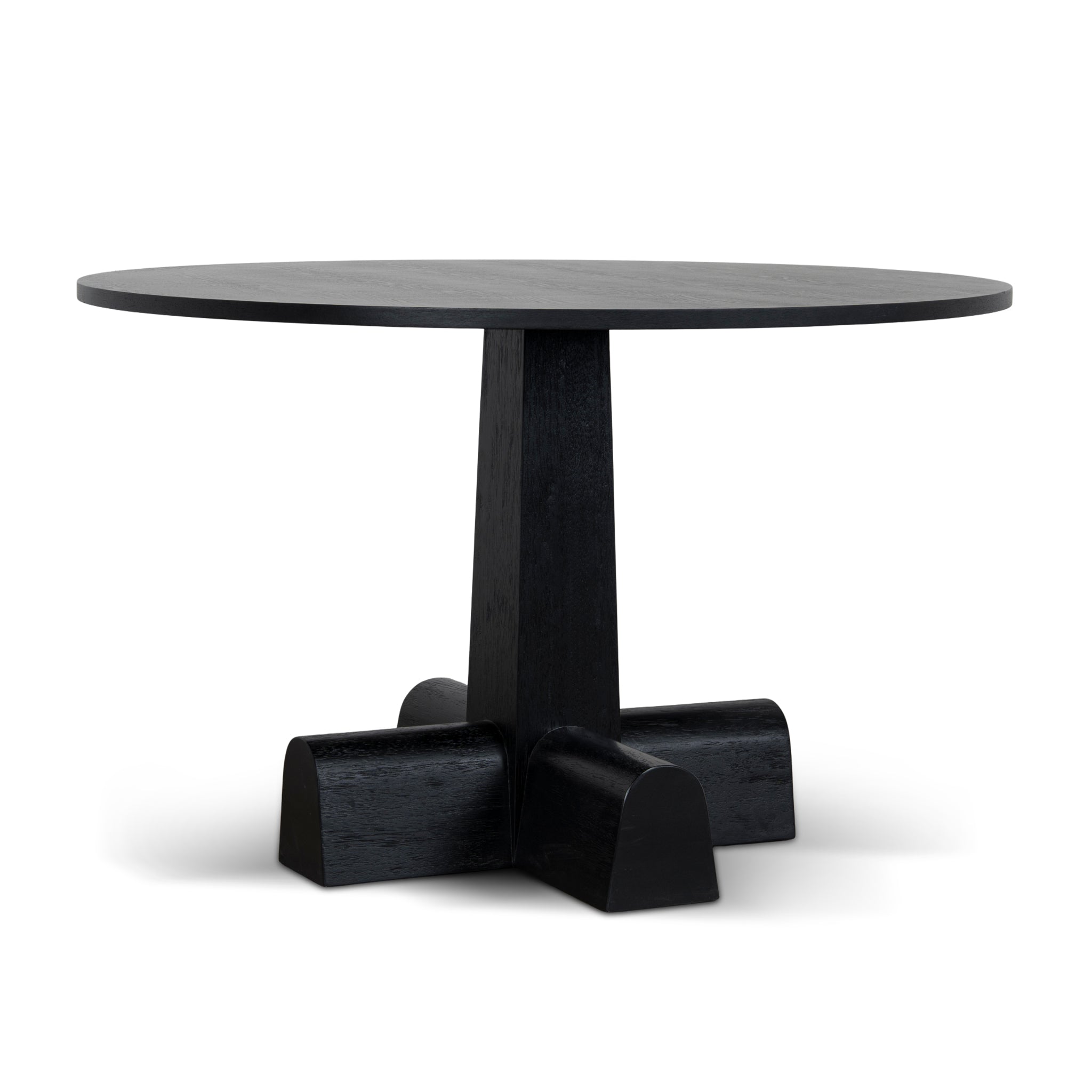 1.2m Round Siena Dining Table - Full Black
