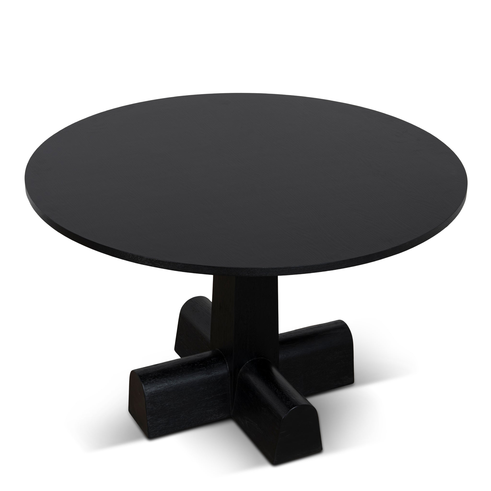 1.2m Round Siena Dining Table - Full Black