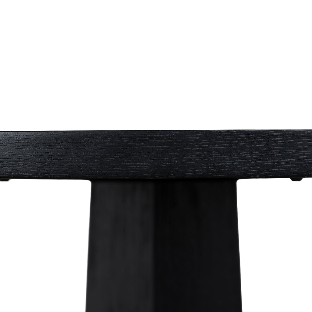 1.2m Round Siena Dining Table - Full Black