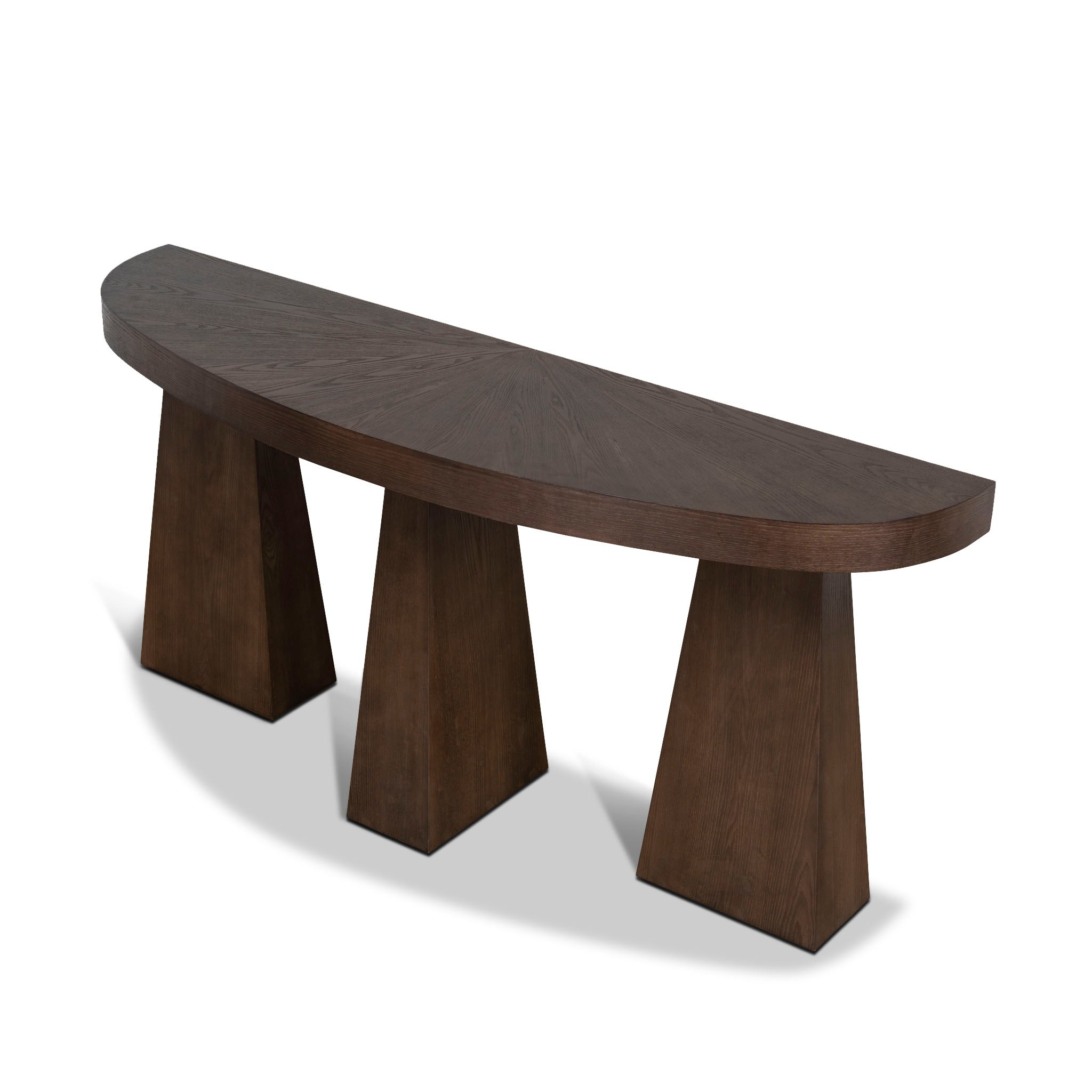 1.7m Ferrara Console Table - Full Walnut