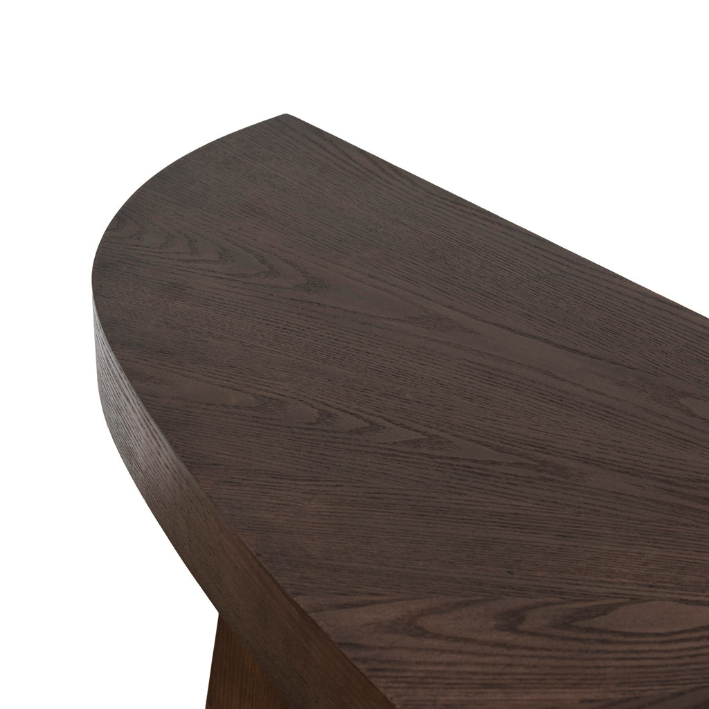 1.7m Ferrara Console Table - Full Walnut