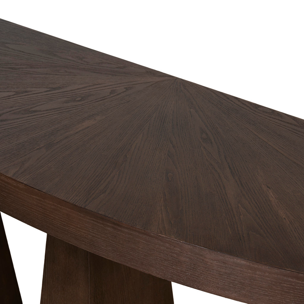 1.7m Ferrara Console Table - Full Walnut