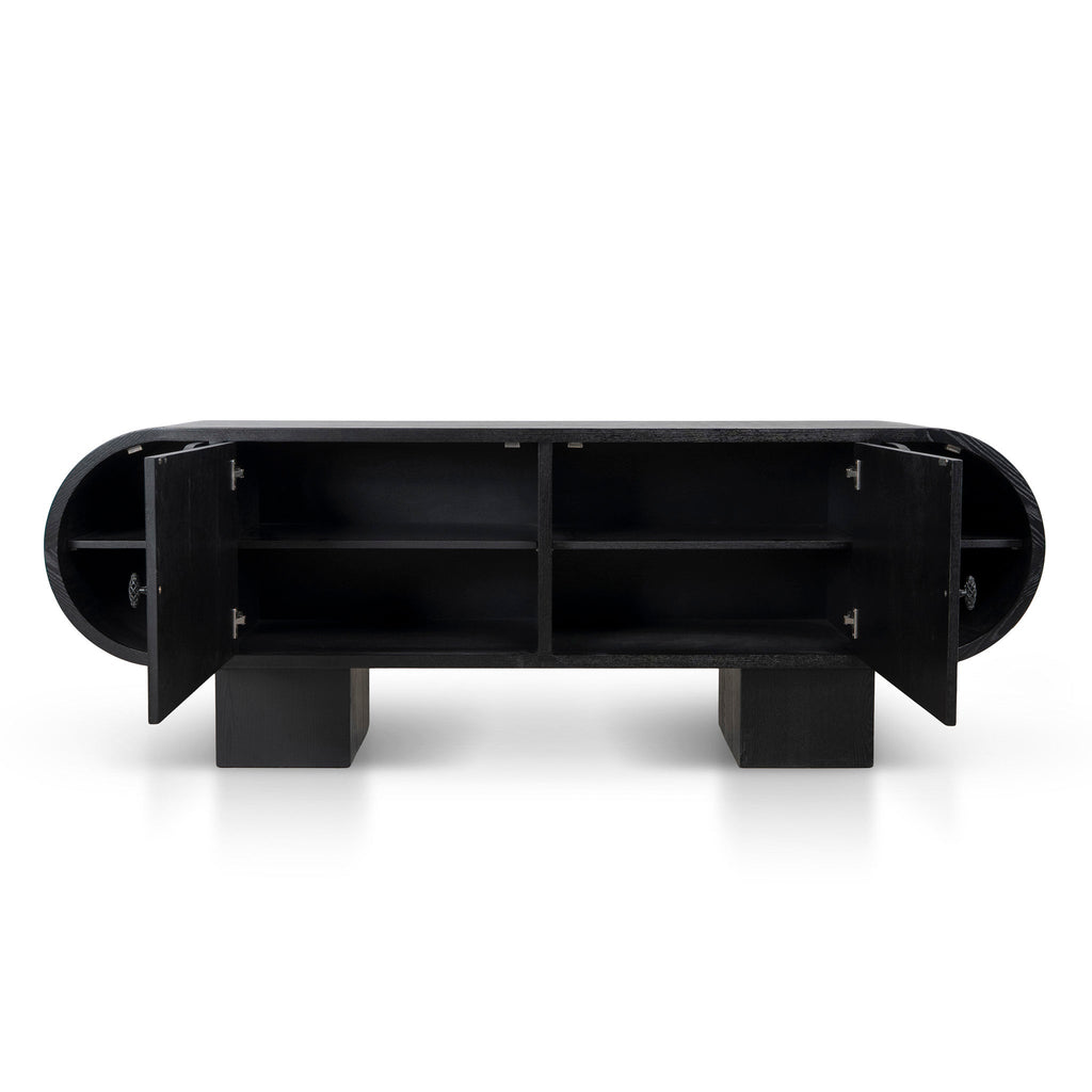 2.2m Sideboard Unit - Full Black