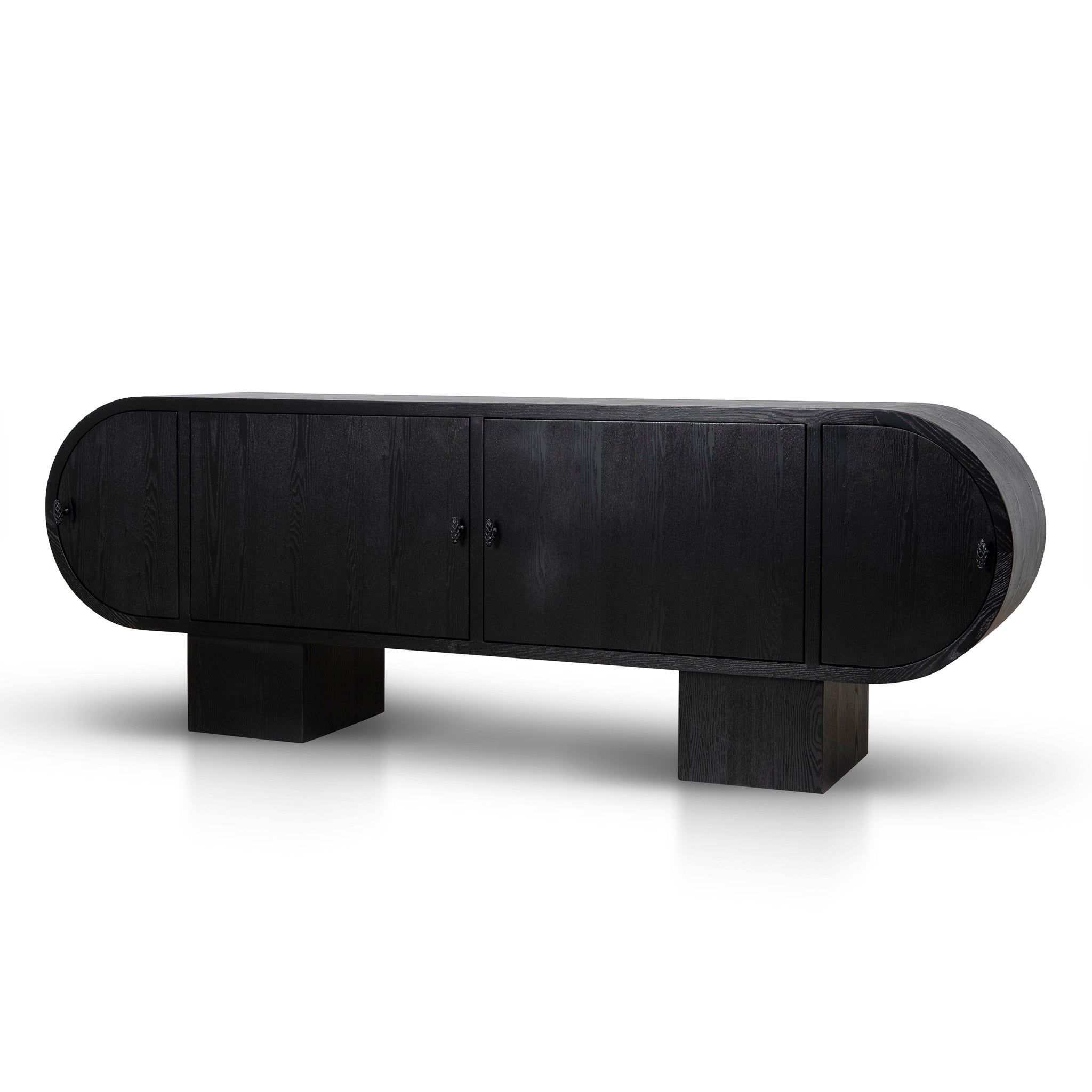 2.2m Sideboard Unit - Full Black