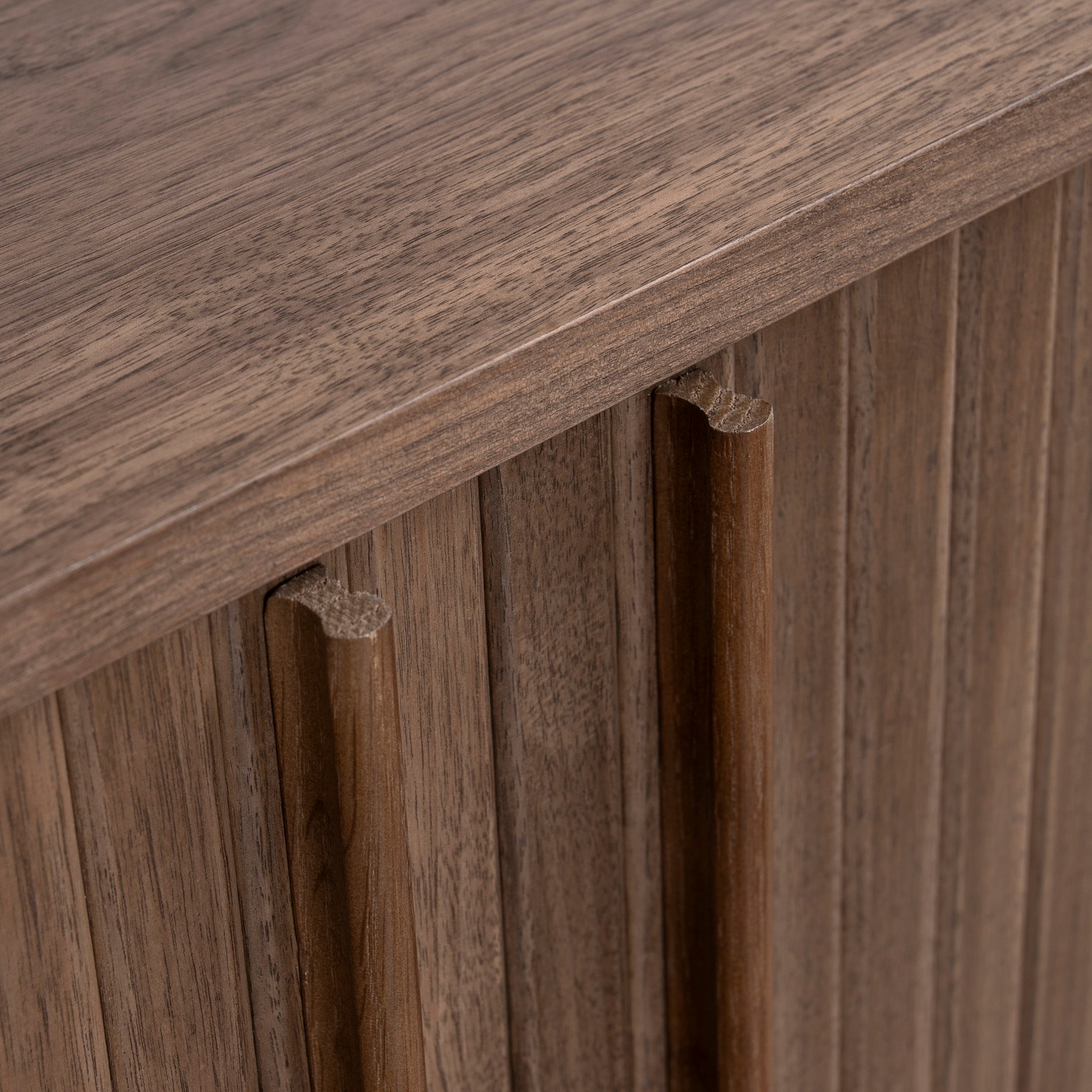 1.7m Wooden Buffets Unit - Walnut