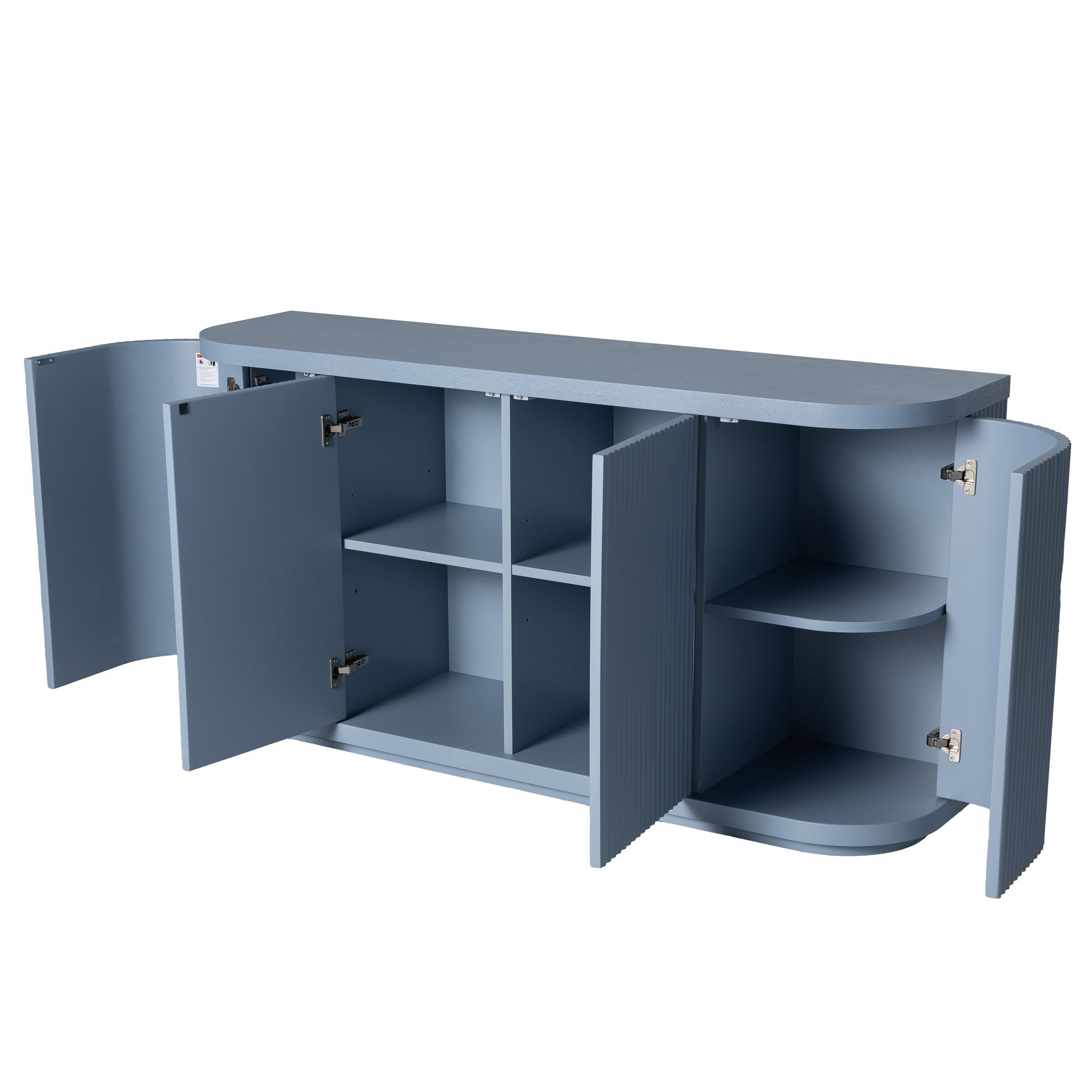 1.6m Veneer Top Modena Buffet Unit - Light Blue