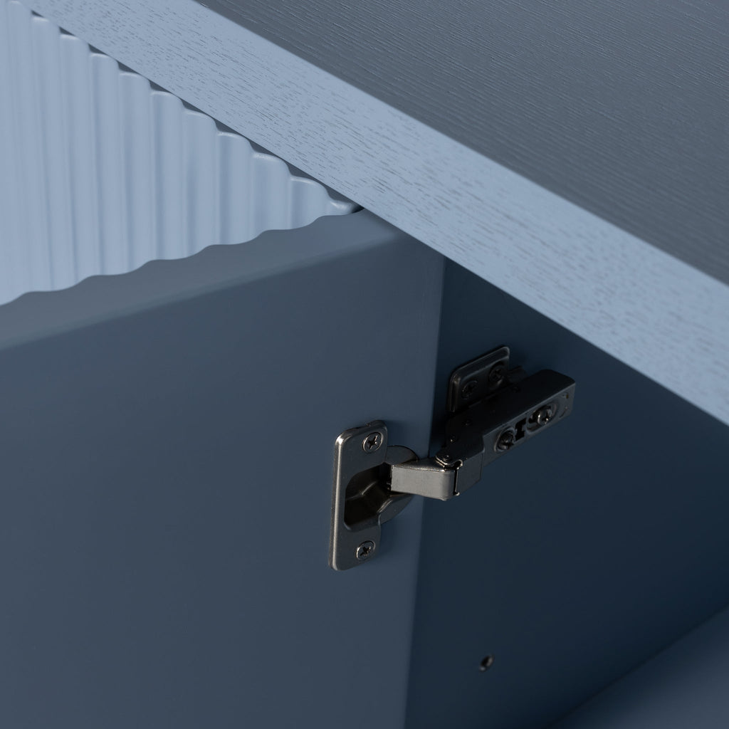 1.6m Veneer Top Modena Buffet Unit - Light Blue