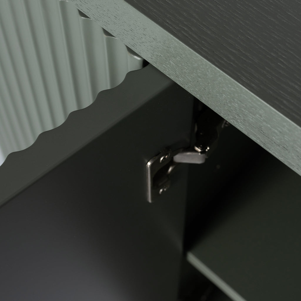 1.6m Veneer Top Modena Buffet Unit - Sage Green