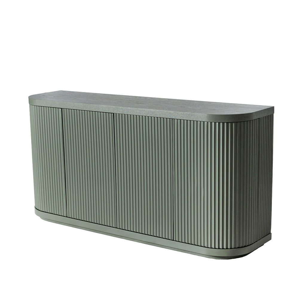 1.6m Veneer Top Modena Buffet Unit - Sage Green
