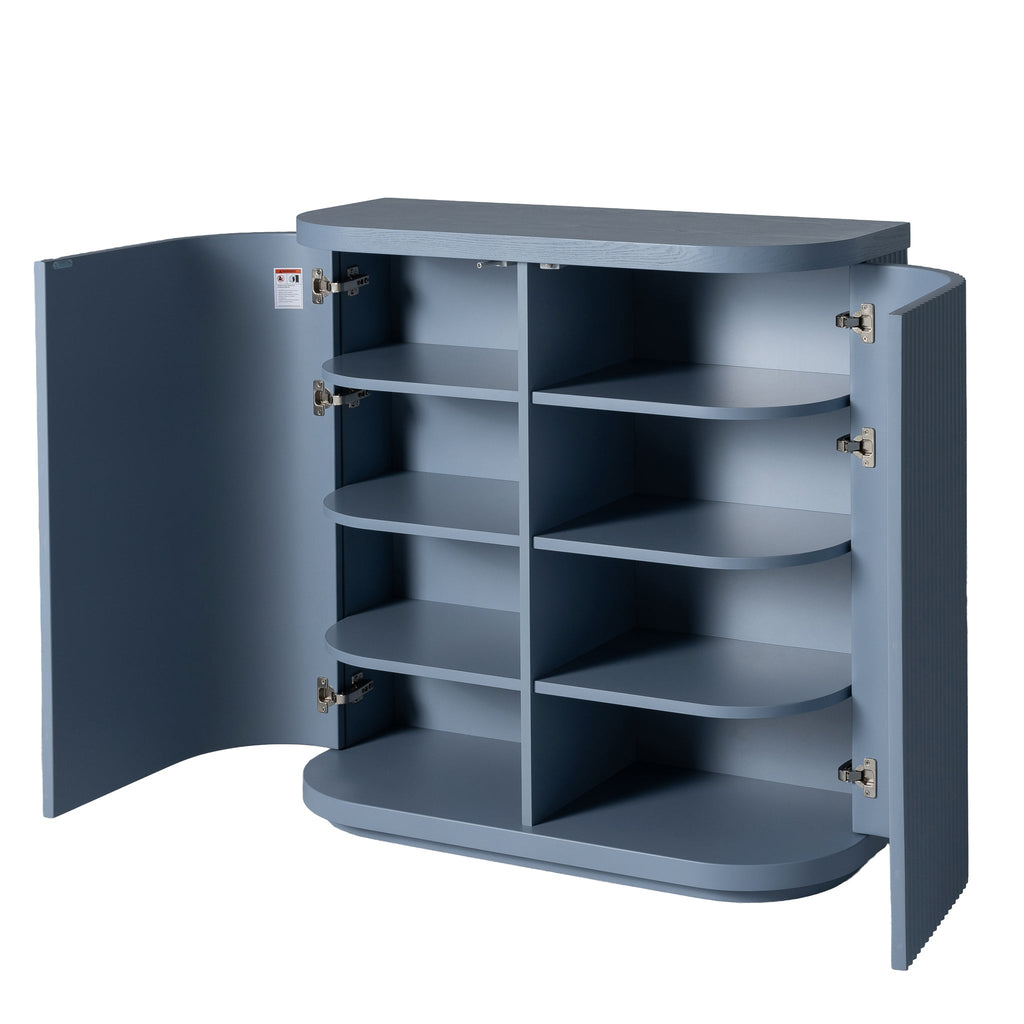 100cm Wooden Storage Cabinet - Light Blue
