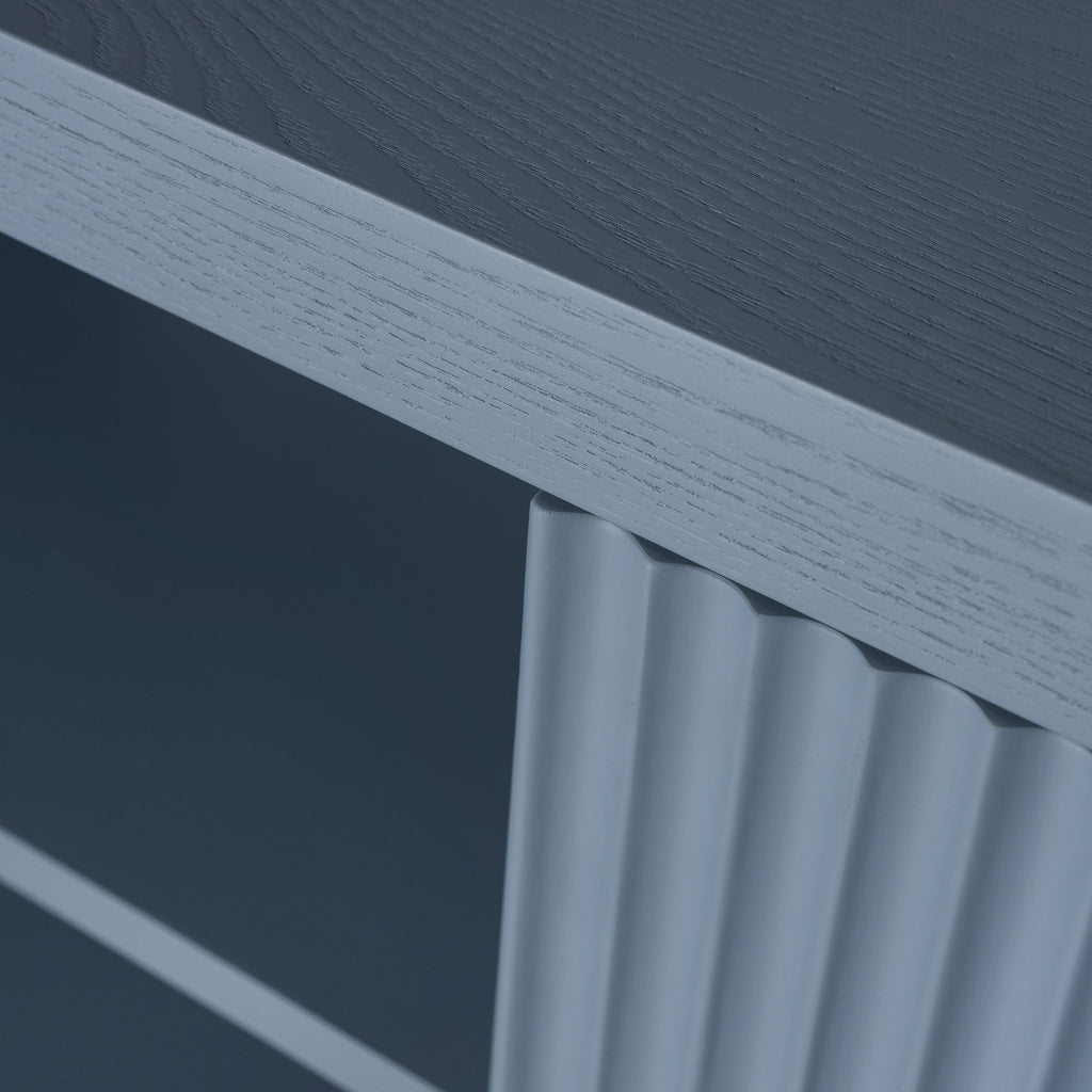 100cm Wooden Storage Cabinet - Light Blue