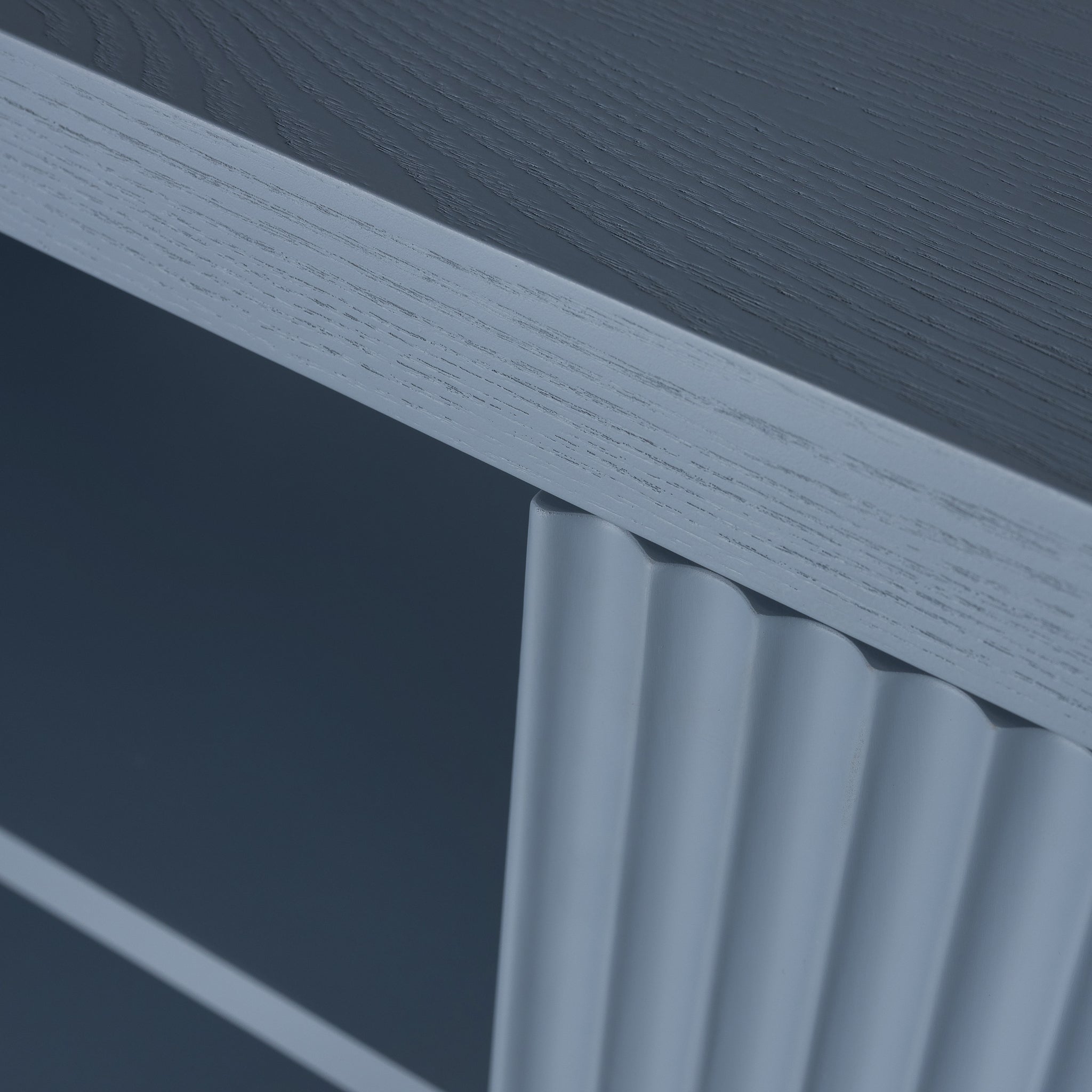 100cm Wooden Storage Cabinet - Light Blue