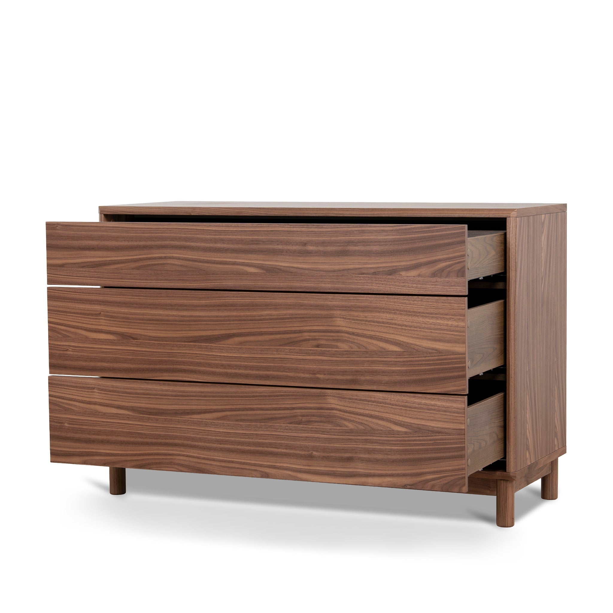 3 Drawers Padova Dresser Unit - Walnut