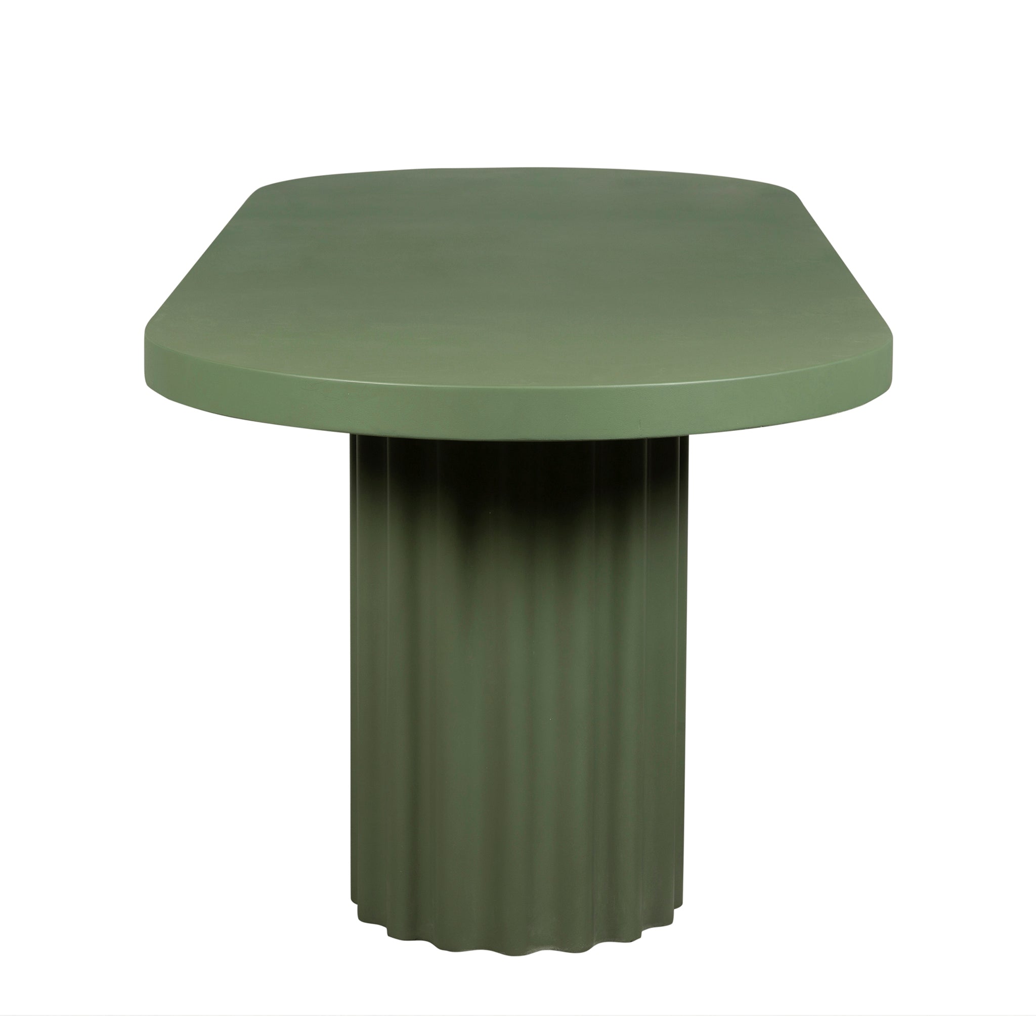 2.4m Concrete Siena Dining Table - Green