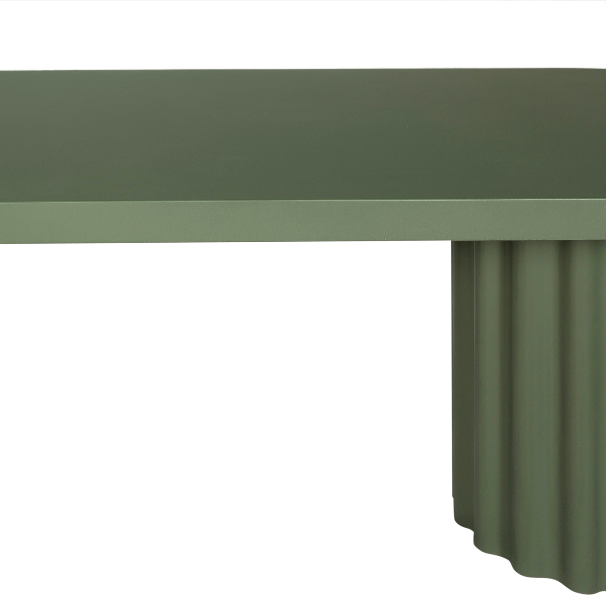 2.4m Concrete Siena Dining Table - Green