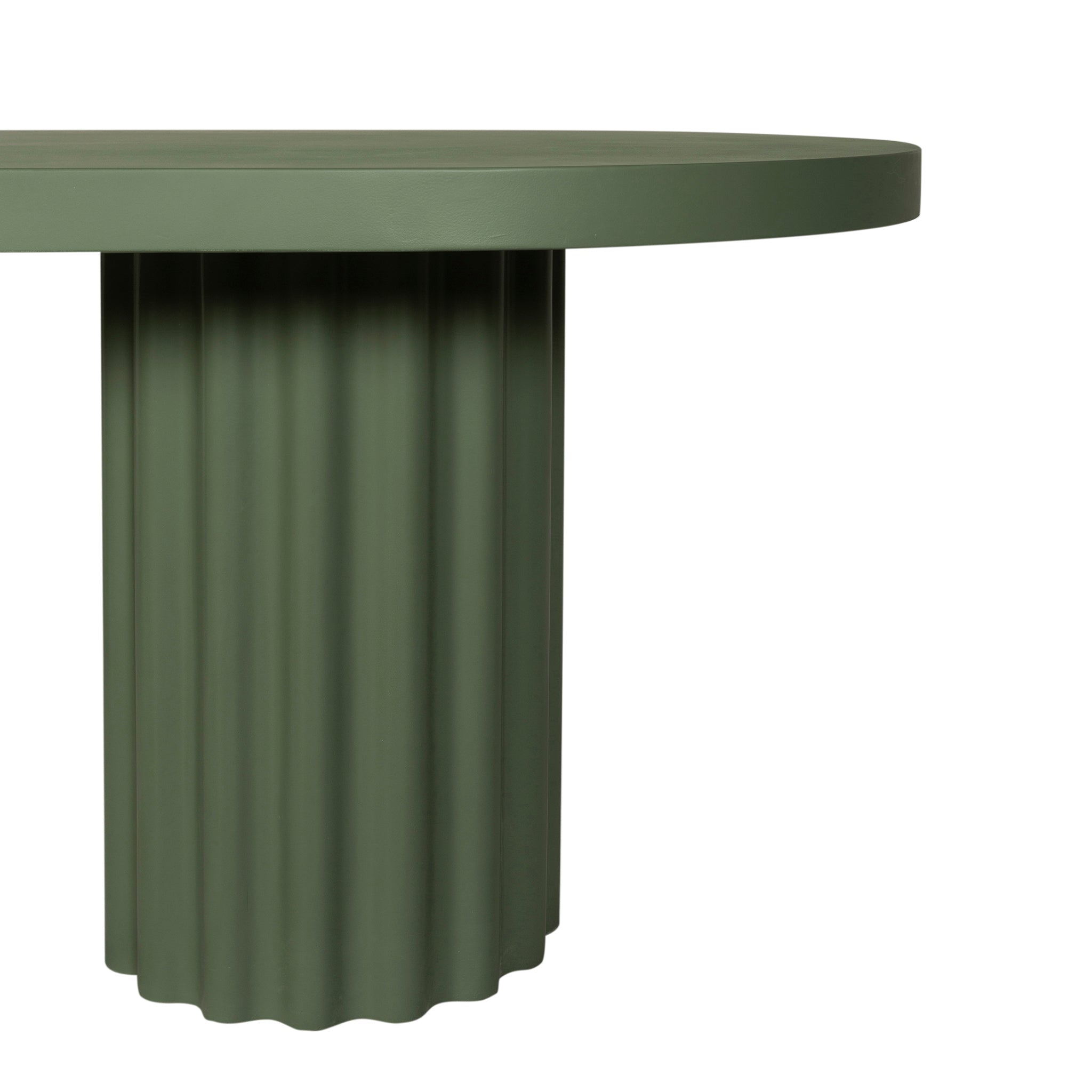 2.4m Concrete Siena Dining Table - Green
