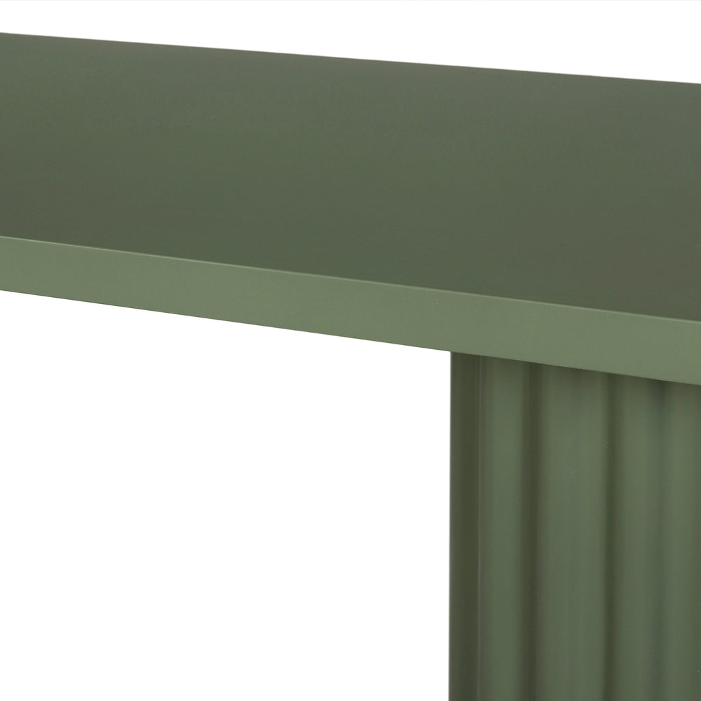 2.4m Concrete Siena Dining Table - Green