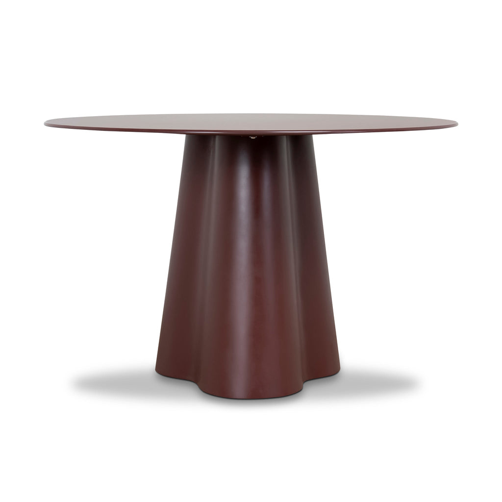 1.2m Tempered Glass Siena Dining Table - Red