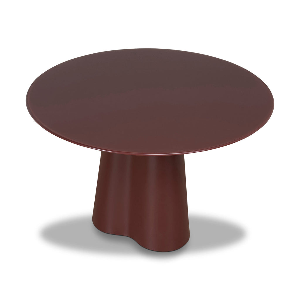 1.2m Tempered Glass Siena Dining Table - Red