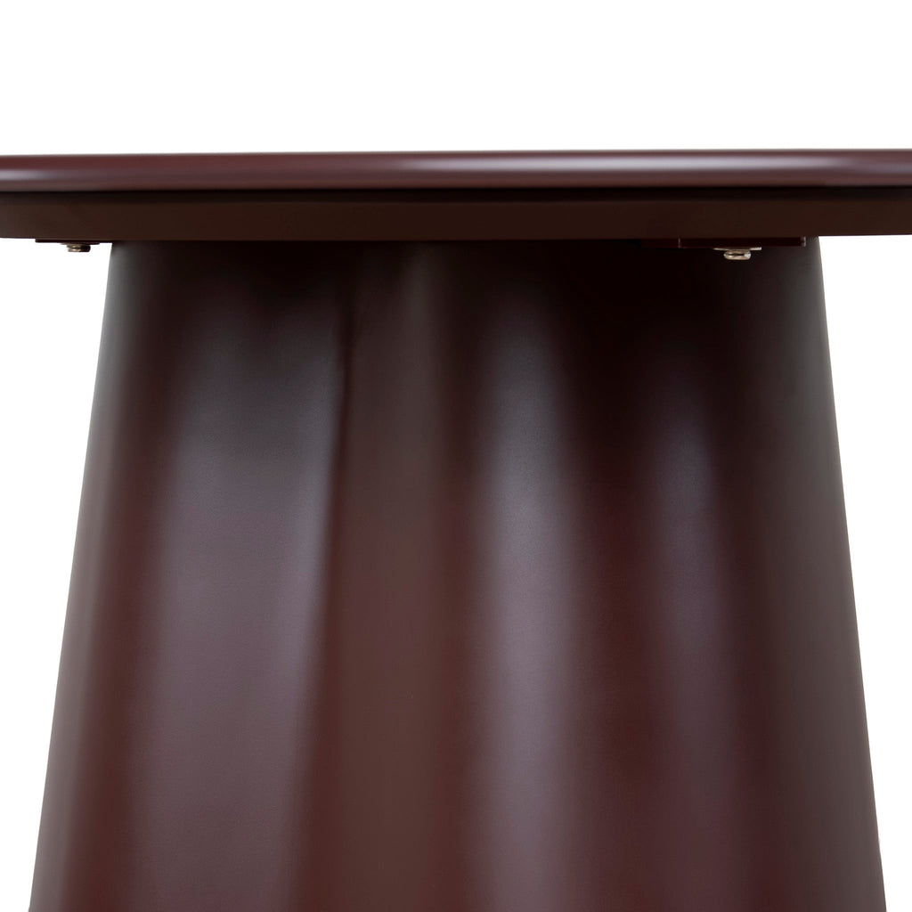 1.2m Tempered Glass Siena Dining Table - Red
