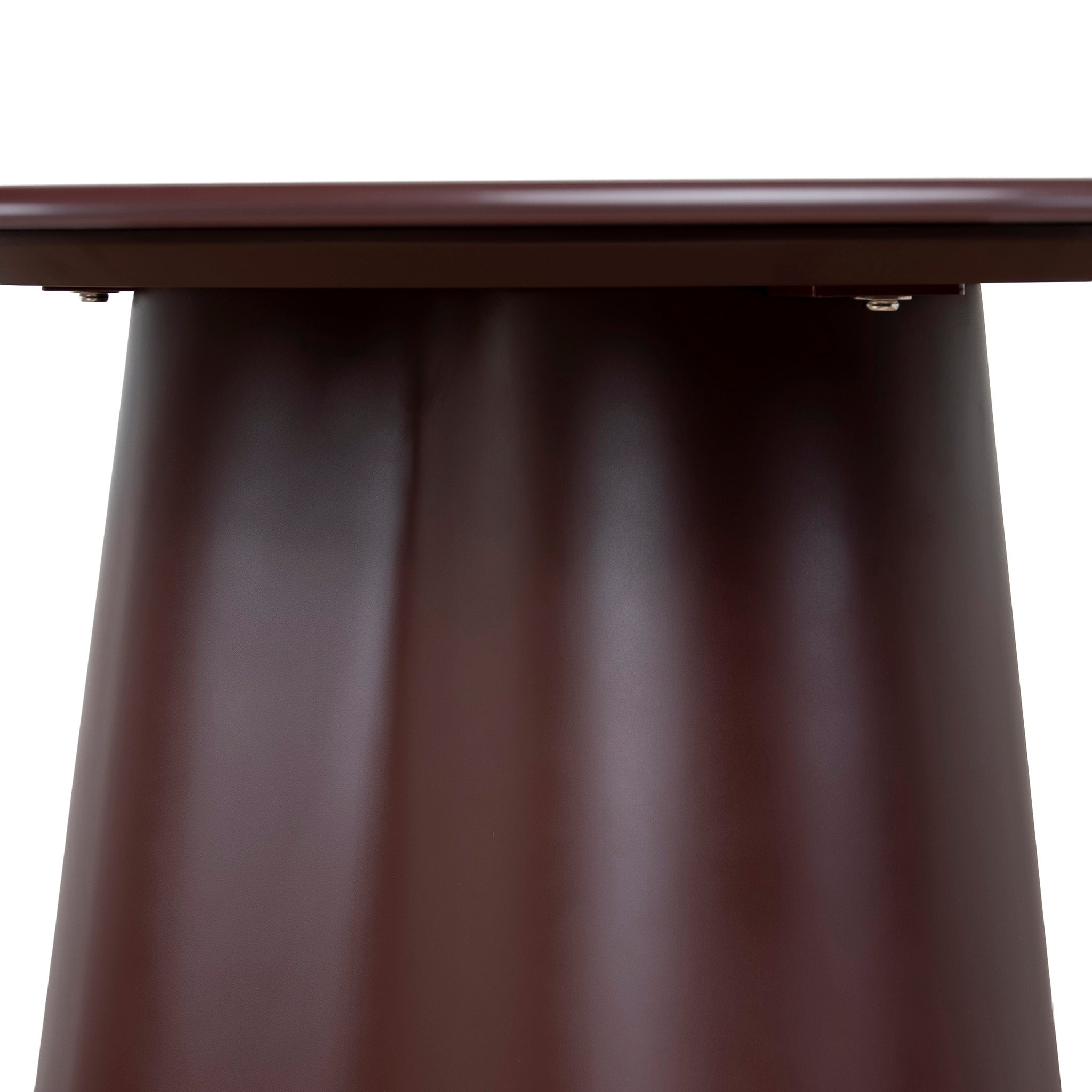 1.2m Tempered Glass Siena Dining Table - Red