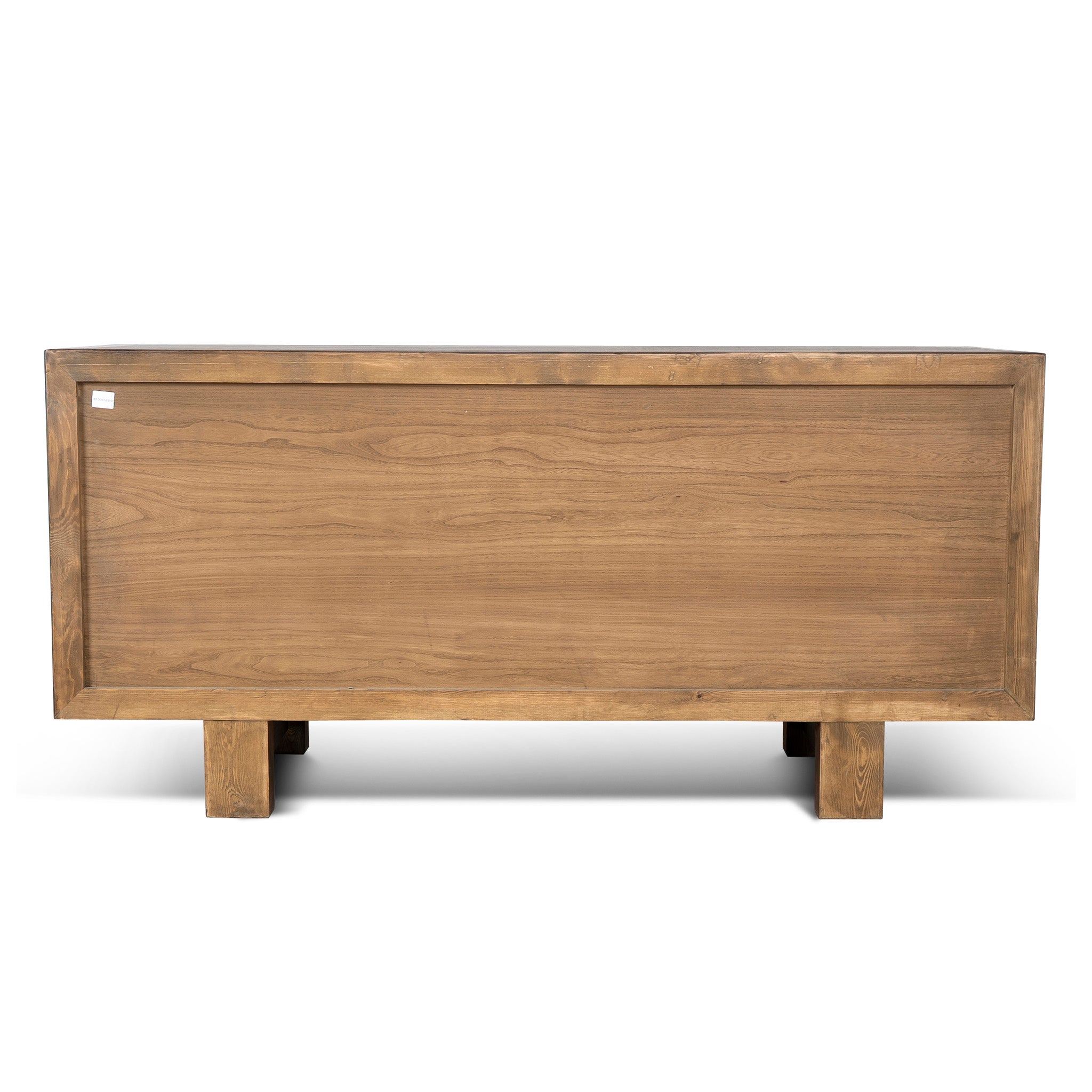 1.83m Elm Sideboard Unit - Dark brown