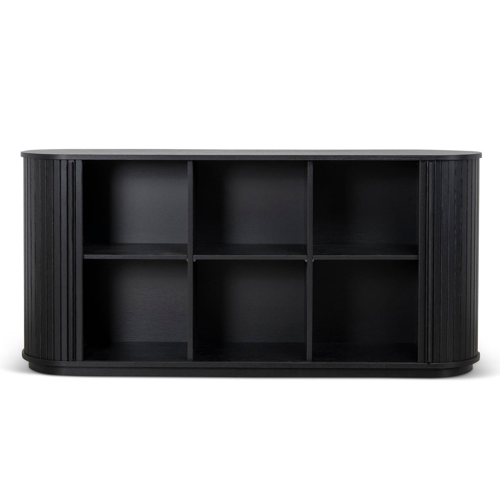1.7m Wooden Buffets Unit - Full Black