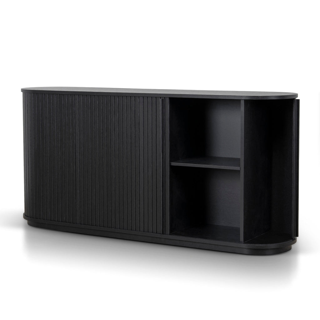1.7m Wooden Buffets Unit - Full Black