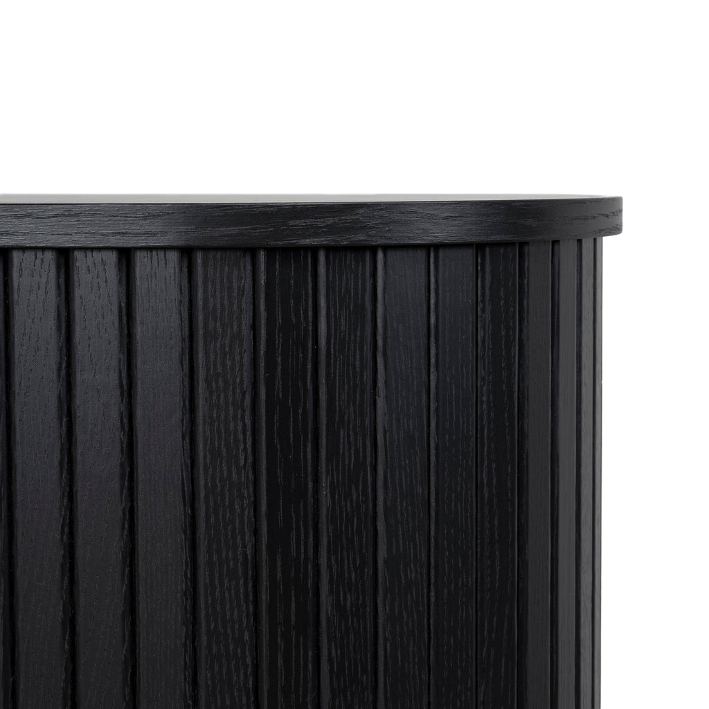 1.7m Wooden Buffets Unit - Full Black