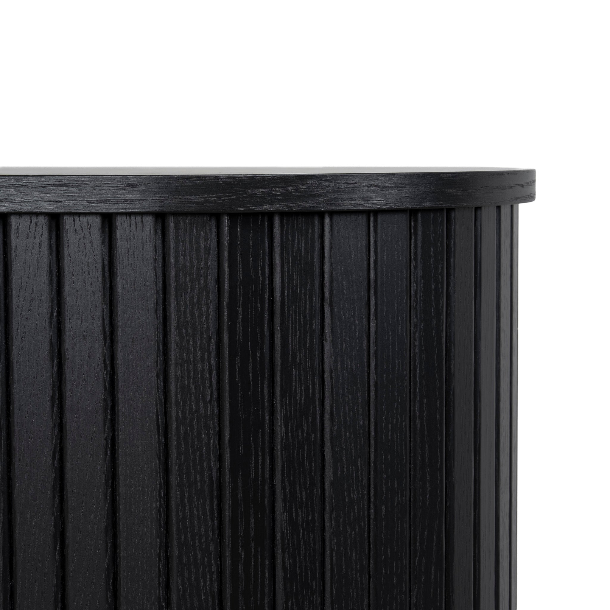 1.7m Wooden Buffets Unit - Full Black