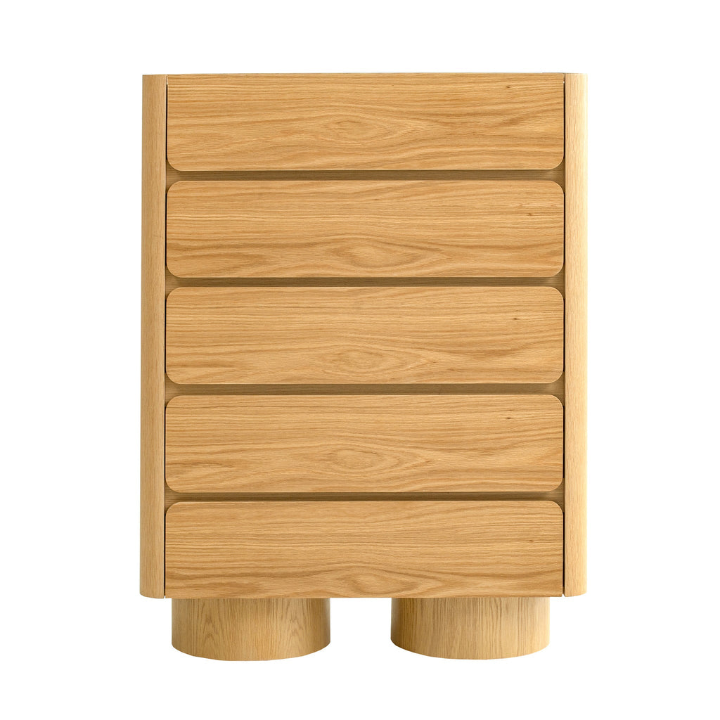 Stone Top Tallboy Drawer - Natural