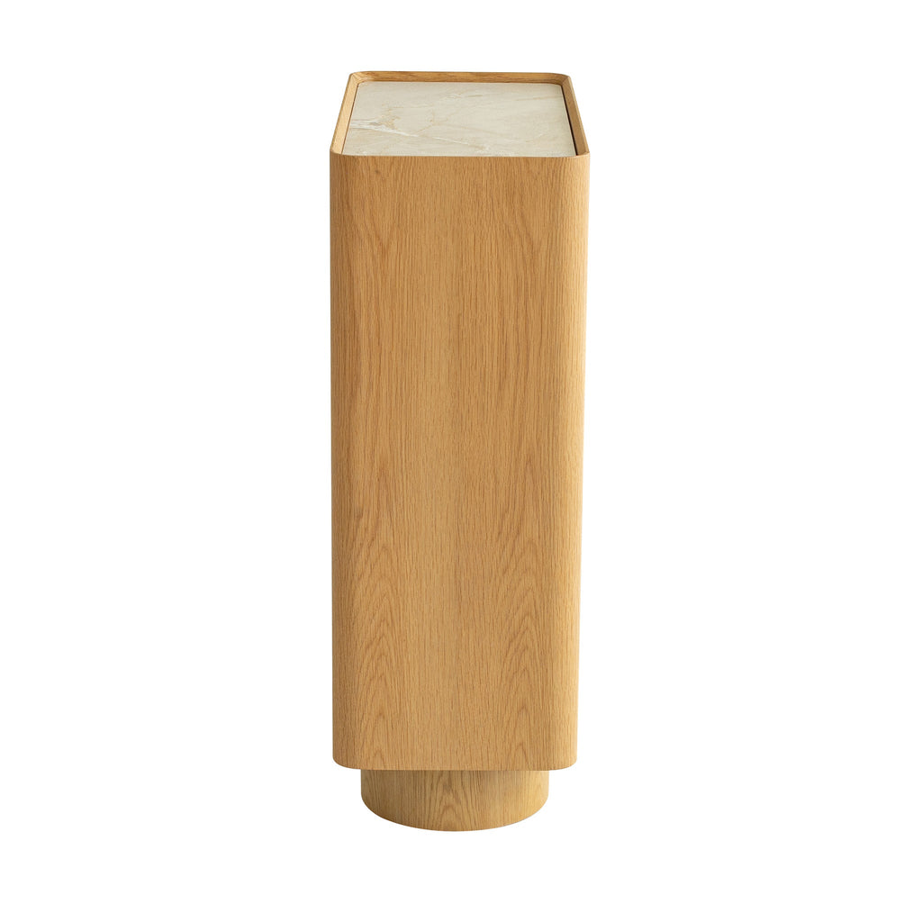 Stone Top Tallboy Drawer - Natural