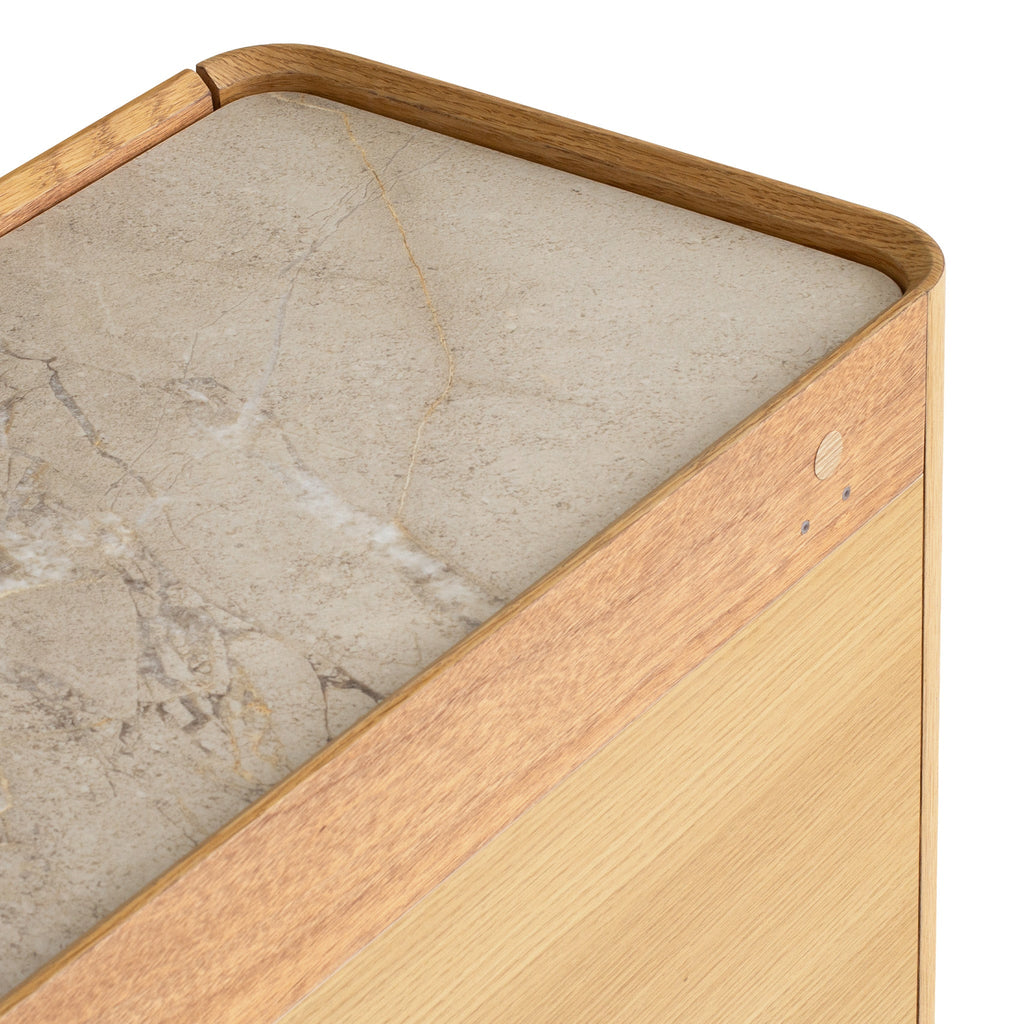 Stone Top Padova Dresser Unit - Natural