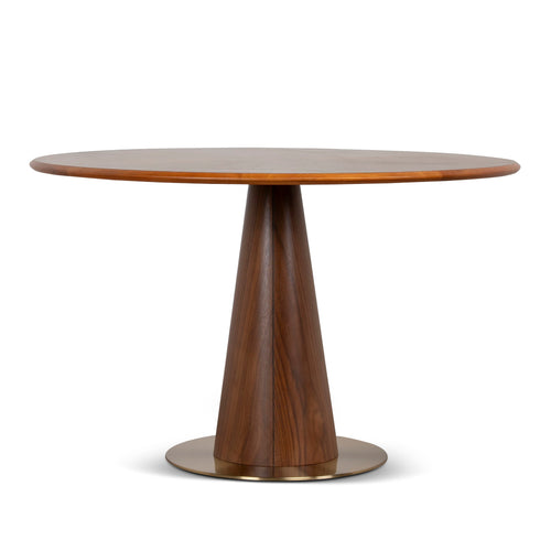 1.2m Round Siena Dining Table - Walnut