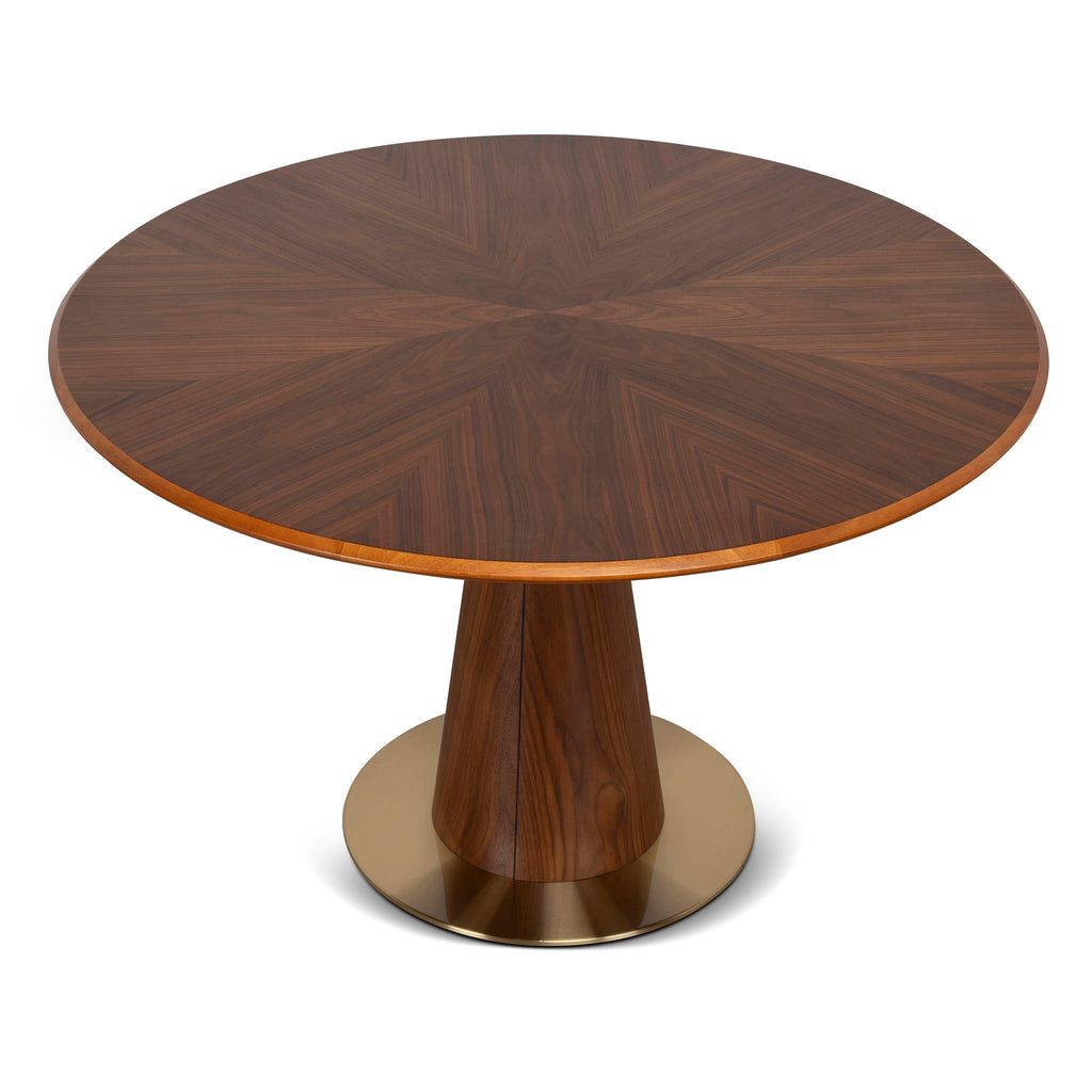1.2m Round Siena Dining Table - Walnut