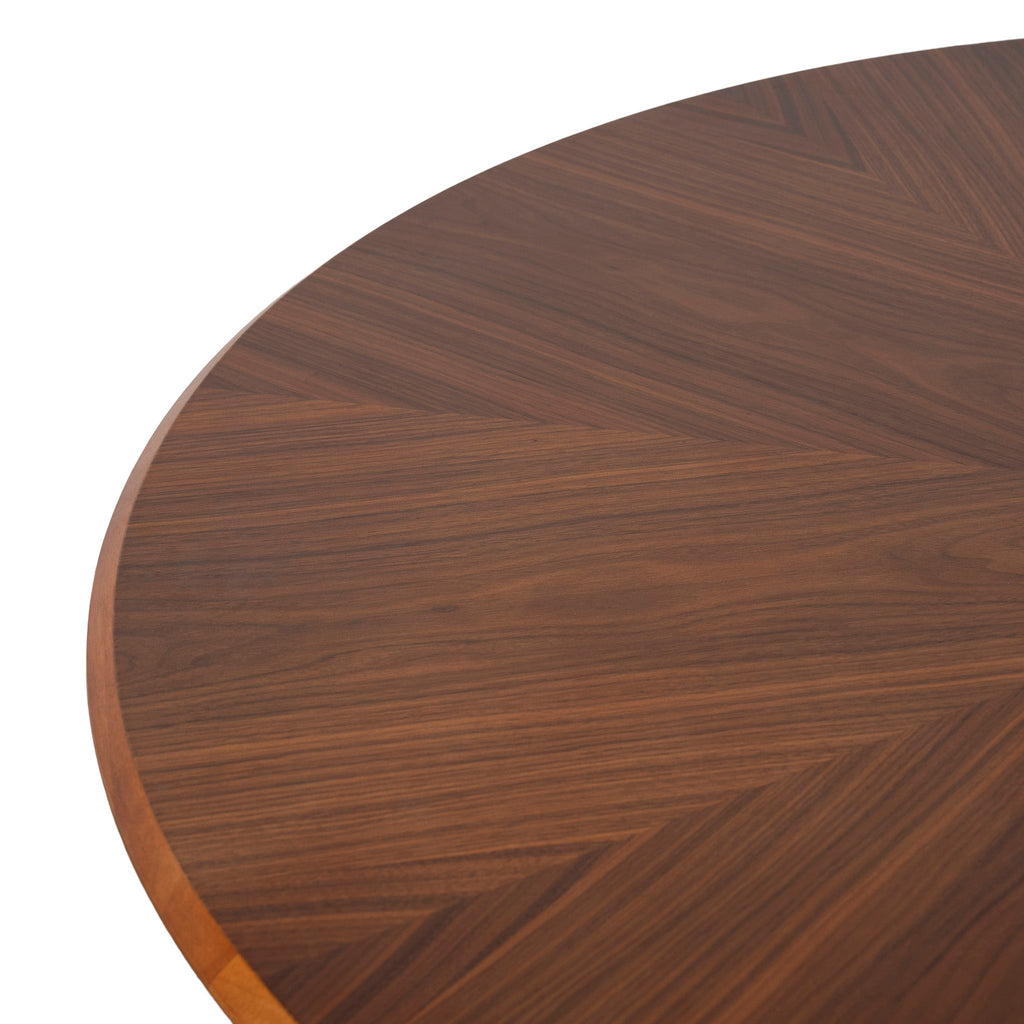 1.2m Round Siena Dining Table - Walnut