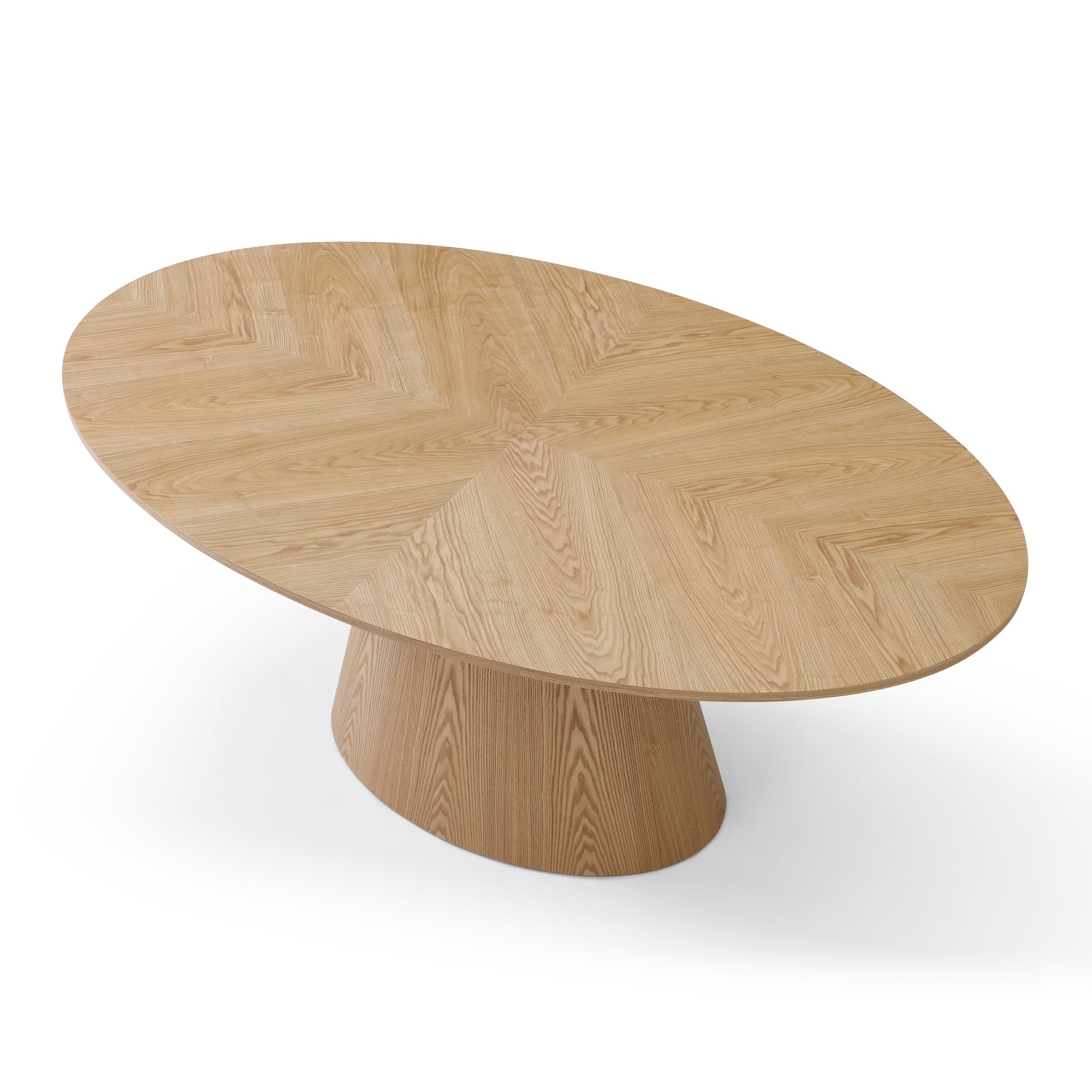 1.83m Oval Siena Dining Table - Ash Natural