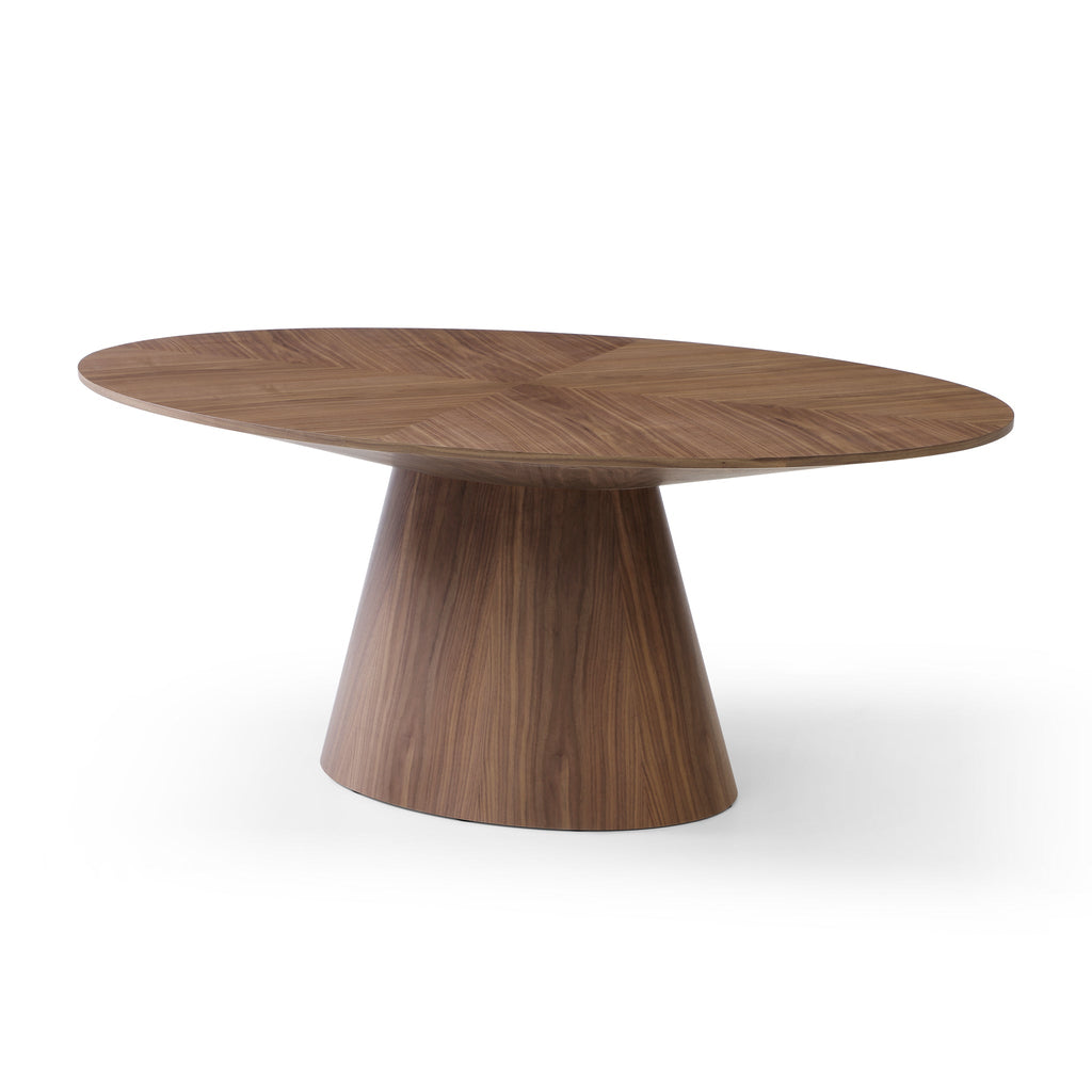 1.83m Oval Siena Dining Table - Walnut