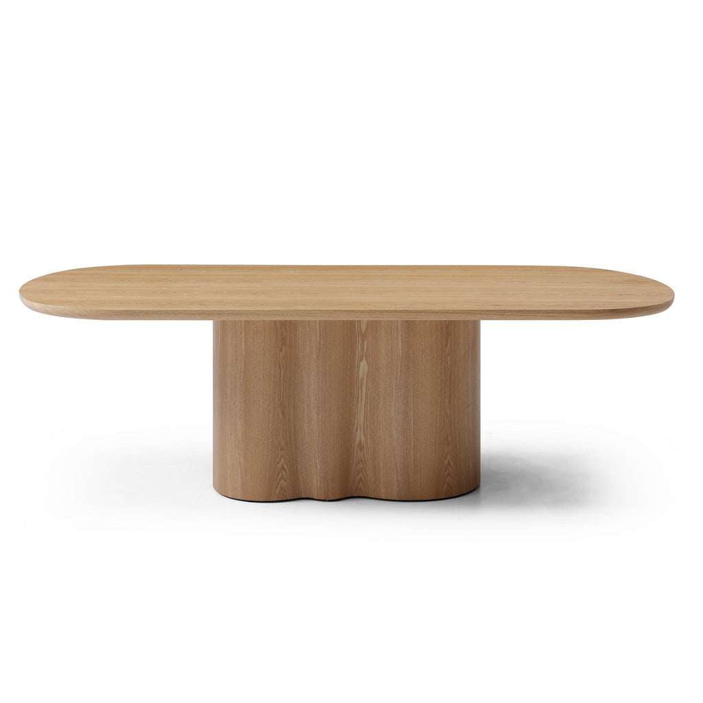 2.39m Oval Siena Dining Table - Ash Natural