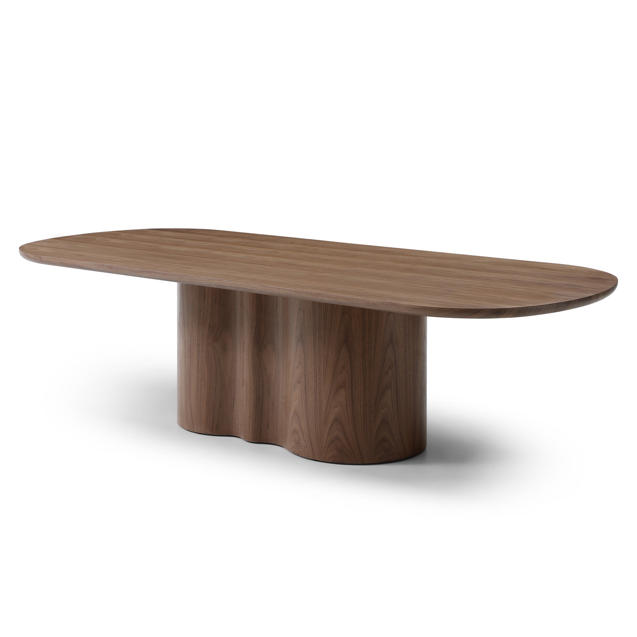 2.69m Oval Siena Dining Table - Walnut